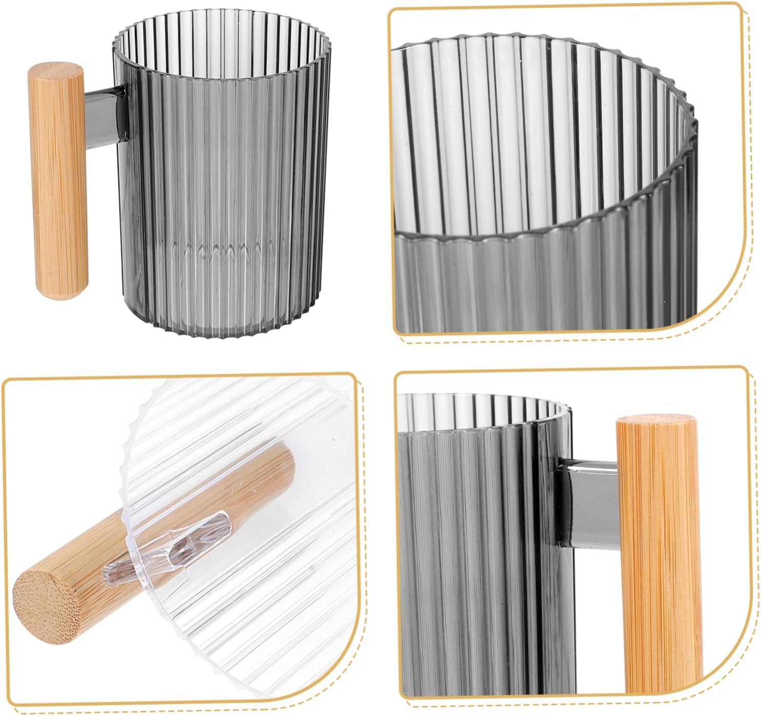 GleavI Reusable Toothbrush Cups