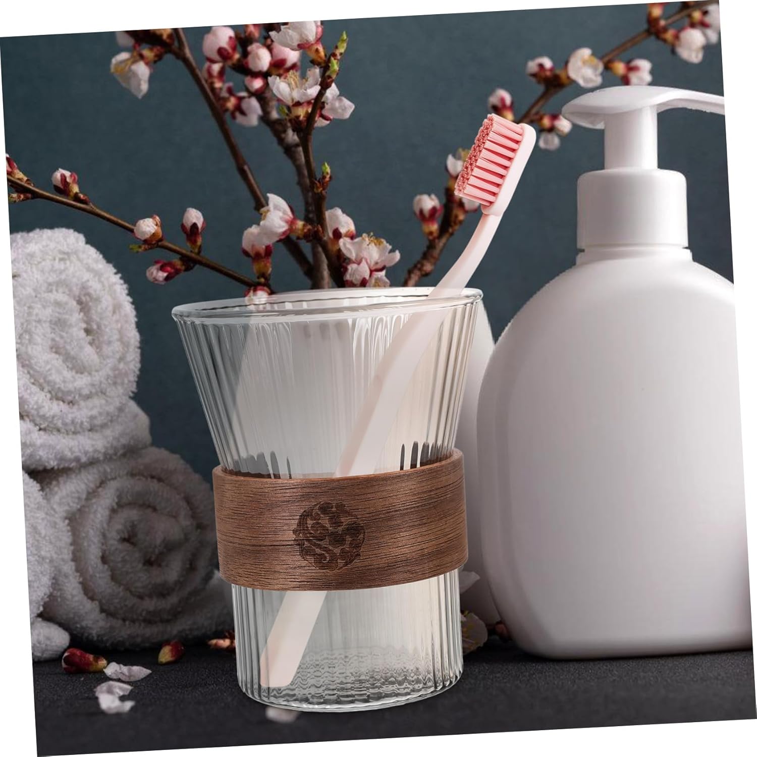 Luxury Glass Toothbrush Holder