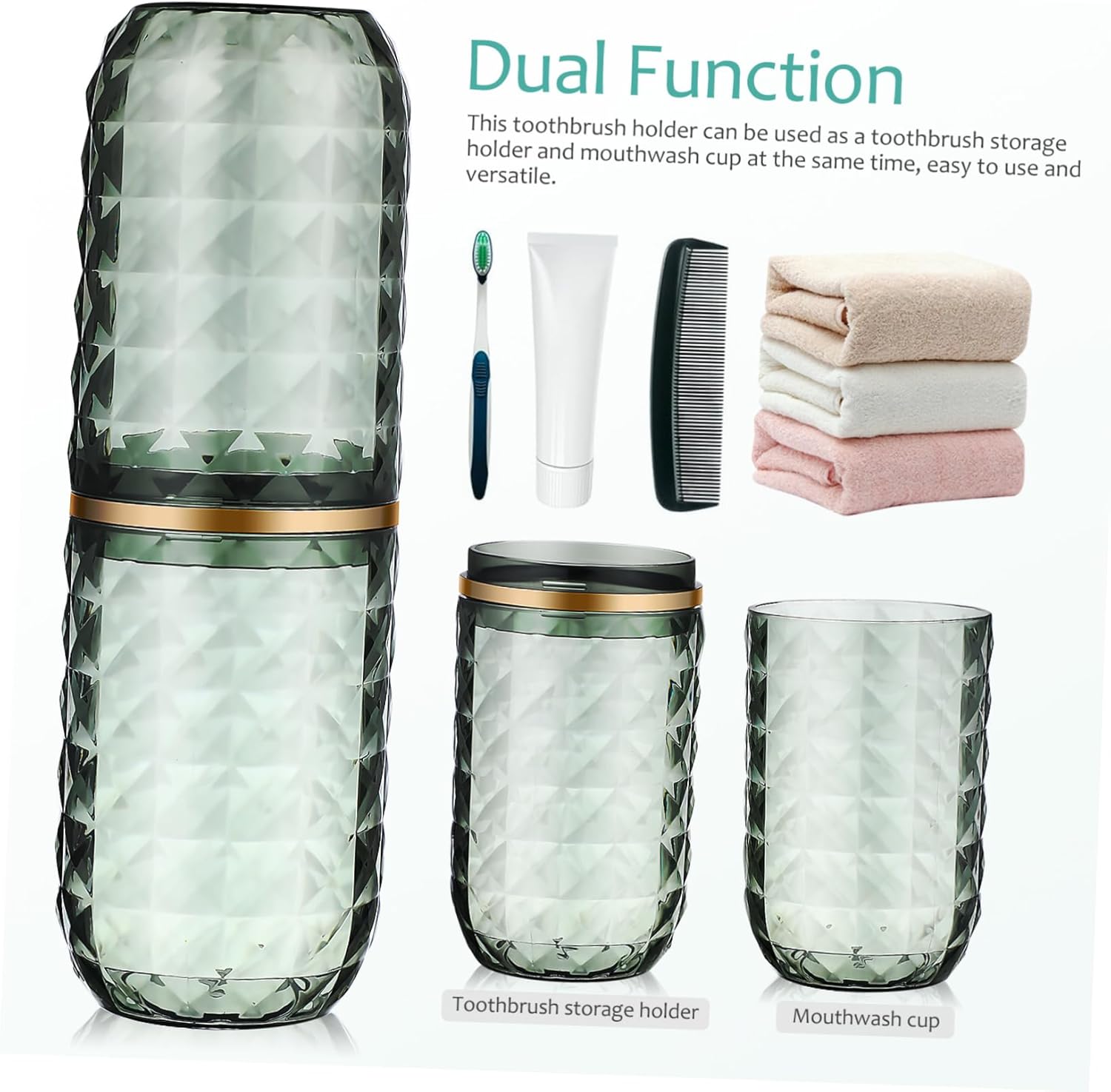 Travel Toothbrush Oral Care Essentials Holder Case