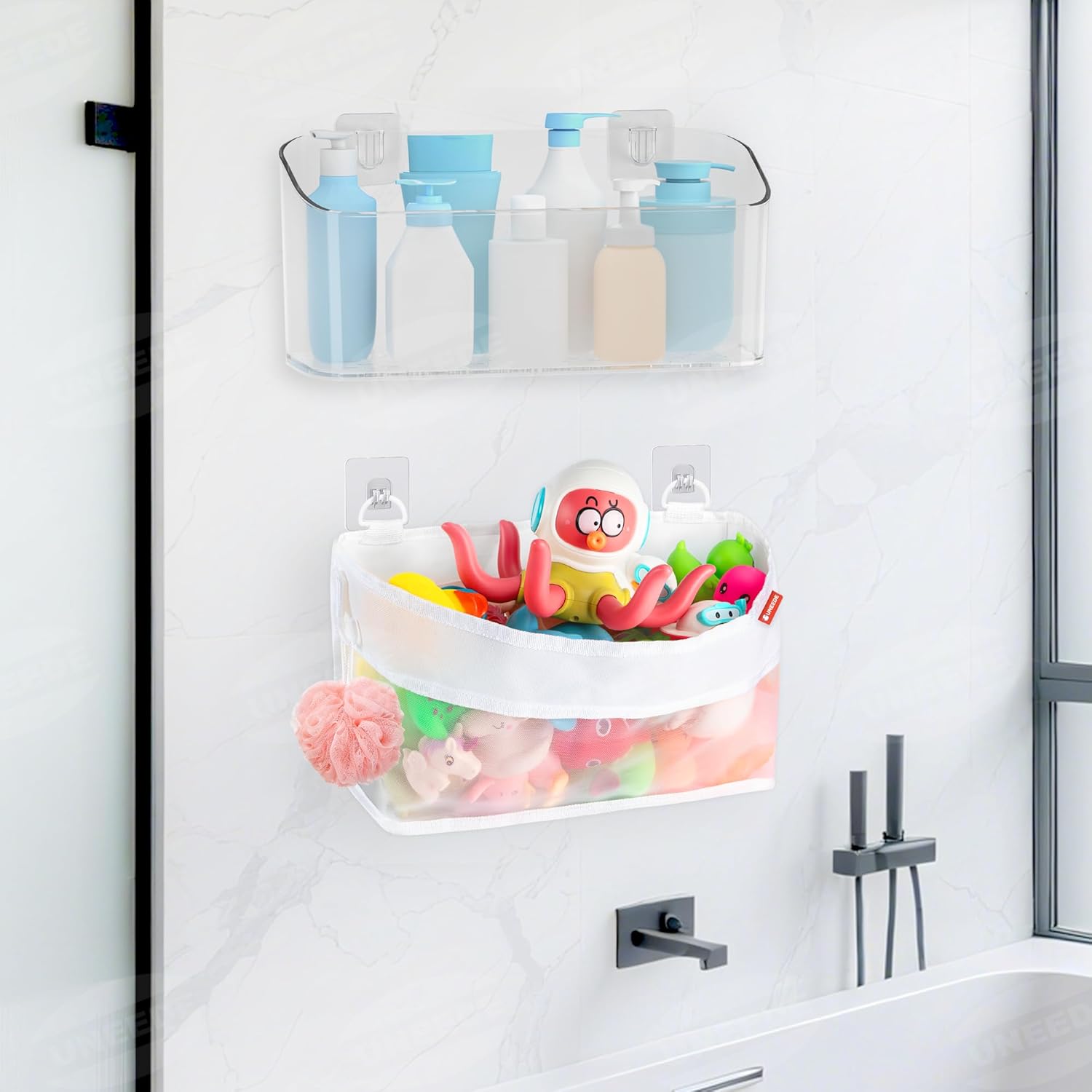 Double-Action Bath Organizer Set