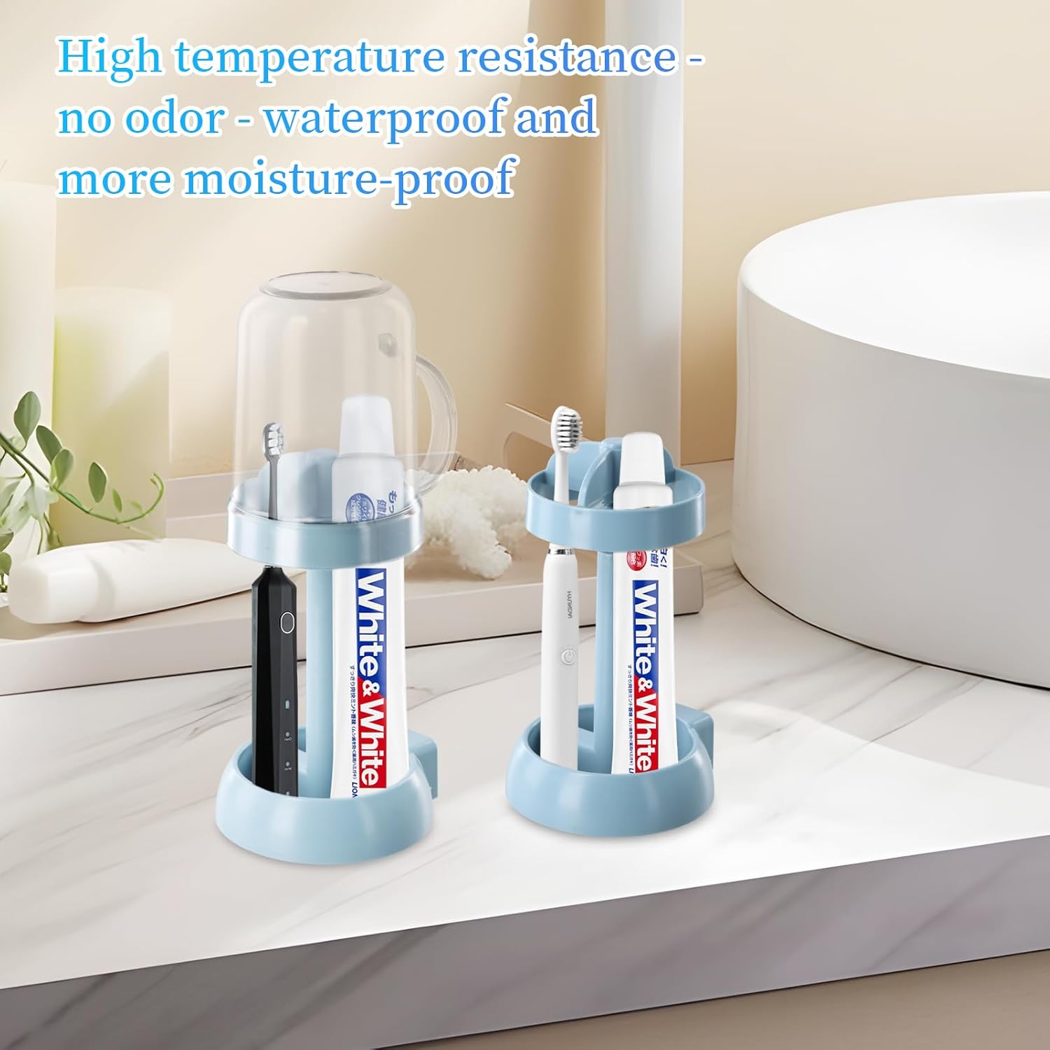 Perfectly keeps your toothbrush and mouthwash clean safe and dry
