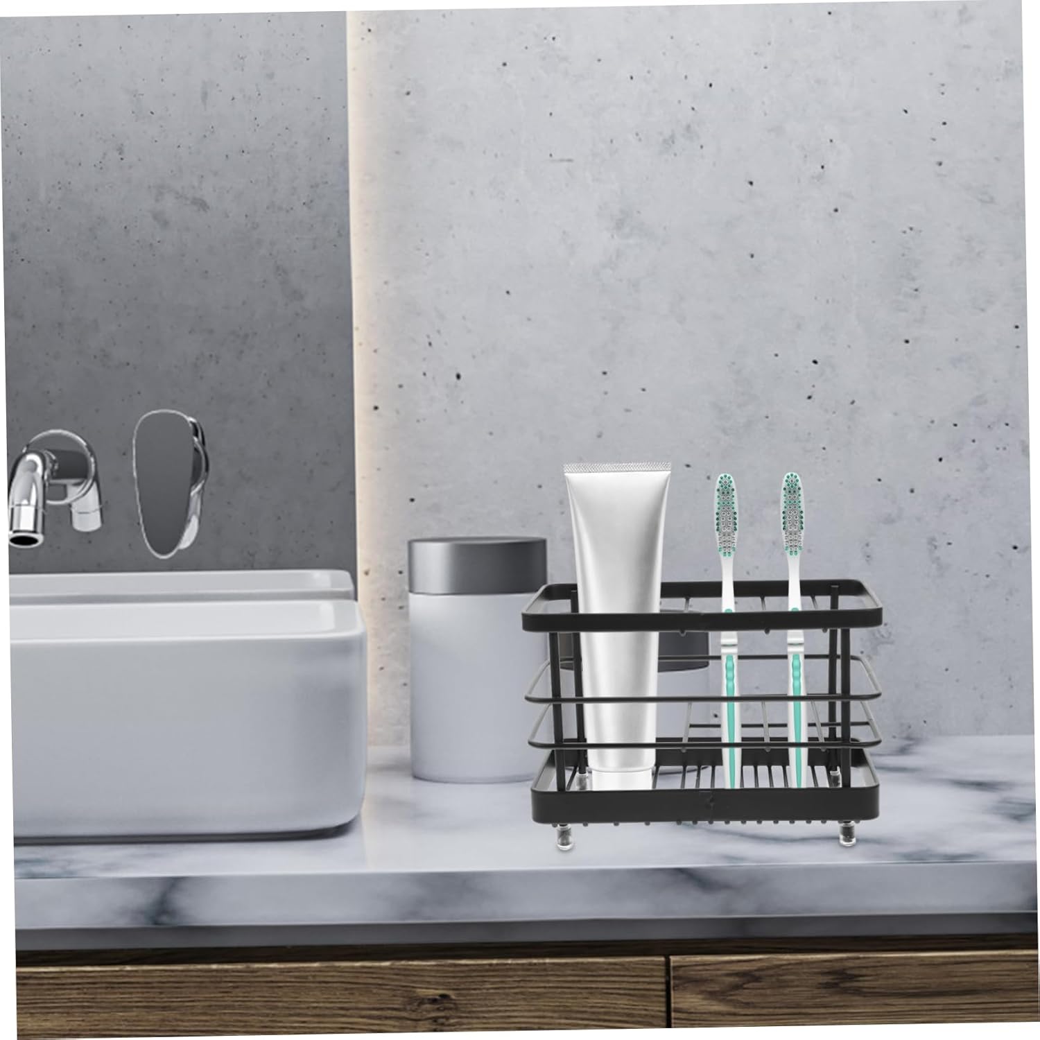 Othbrush Drain Rack Iron Makeup Brush Organizer
