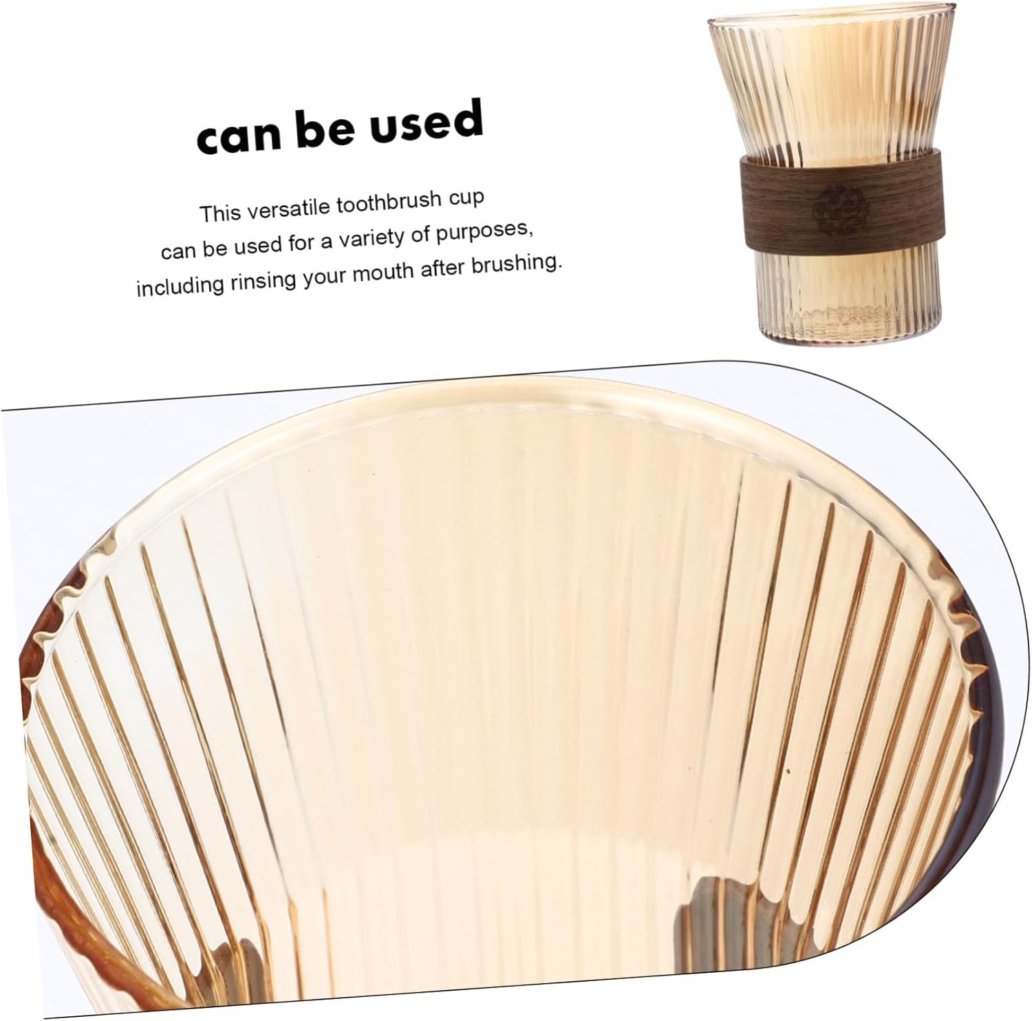 HP Vicasky reusable glass toothbrush cup