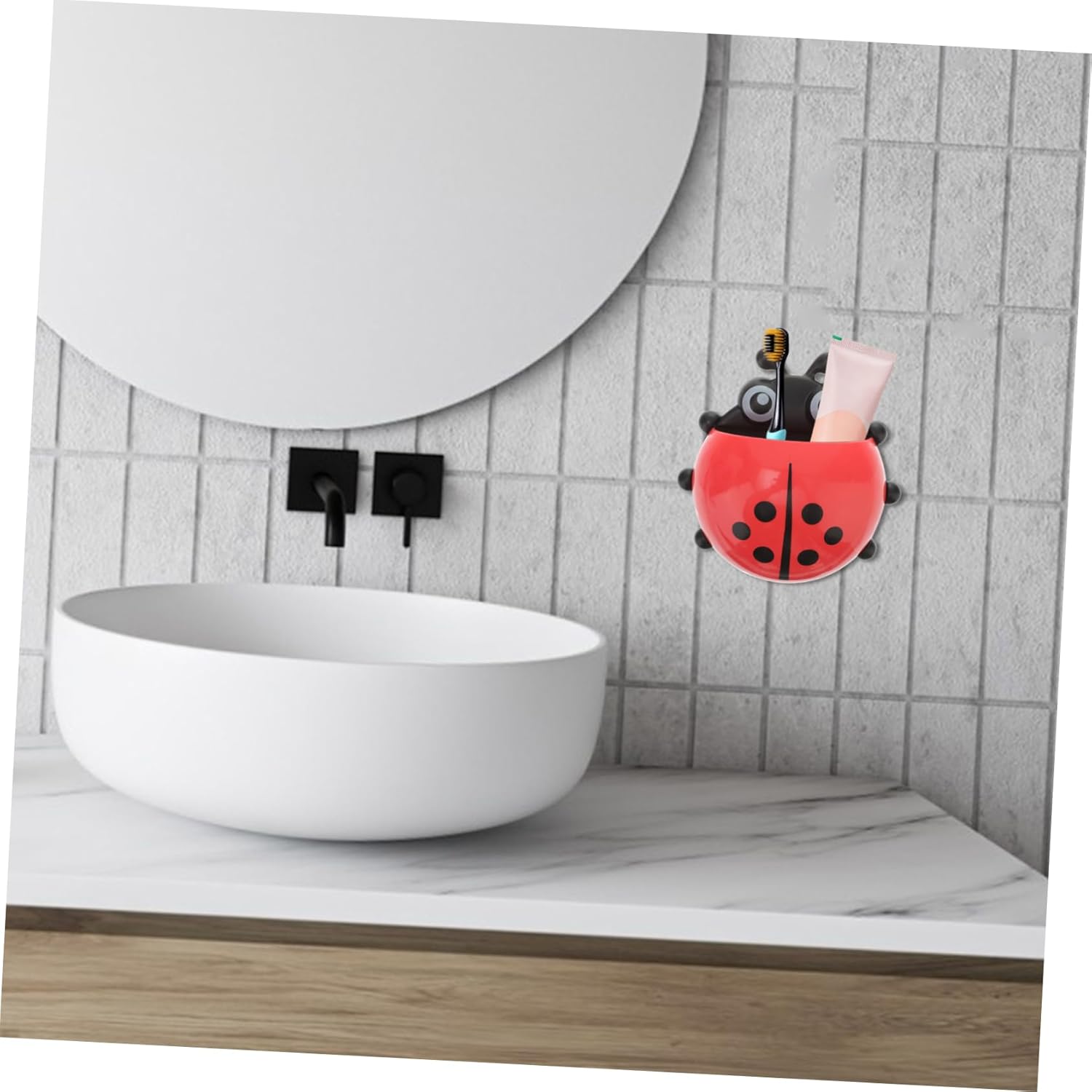 Zerodeko 2Pack Wall-Mounted Toothbrush Holder