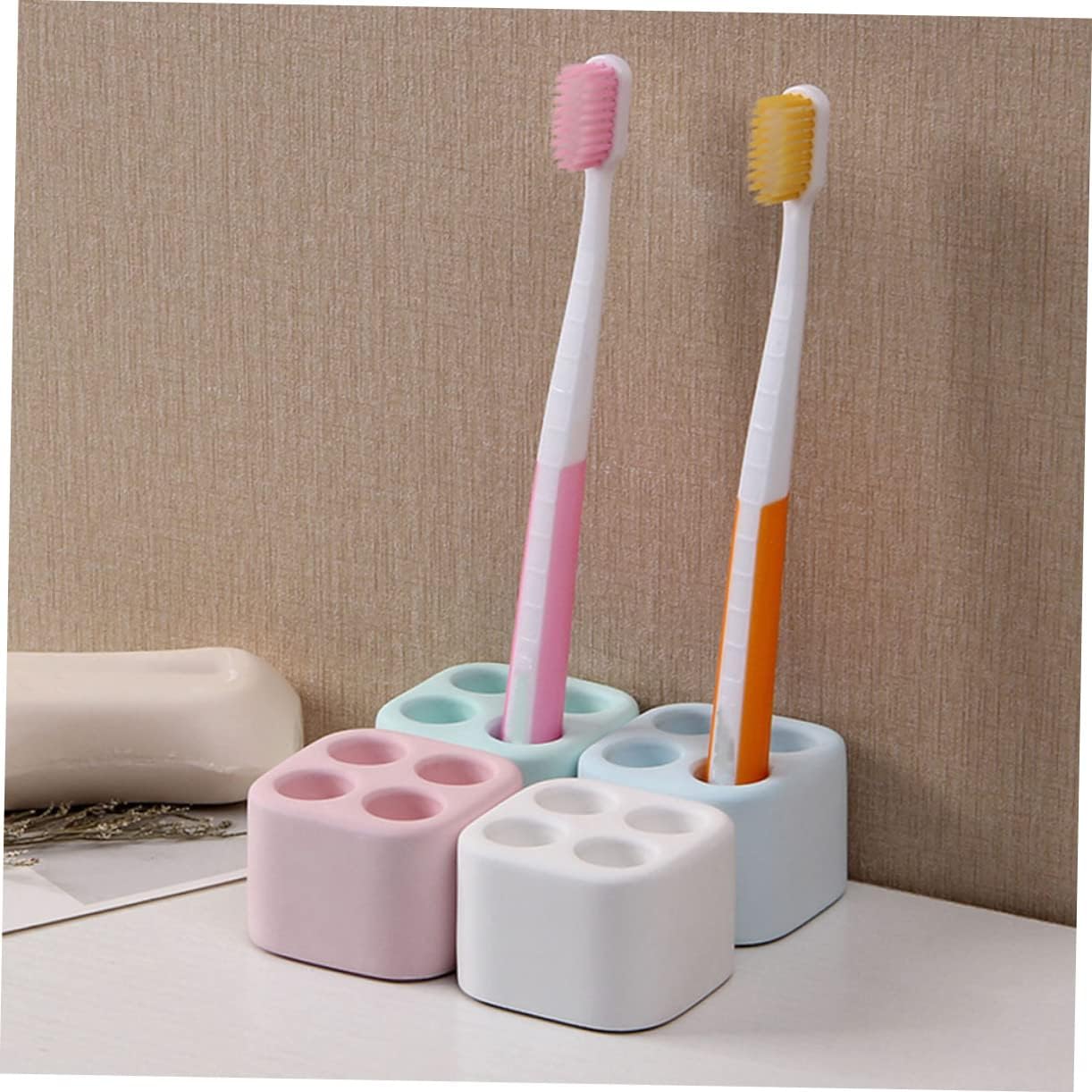Mini Diatomite Toothbrush Holder White