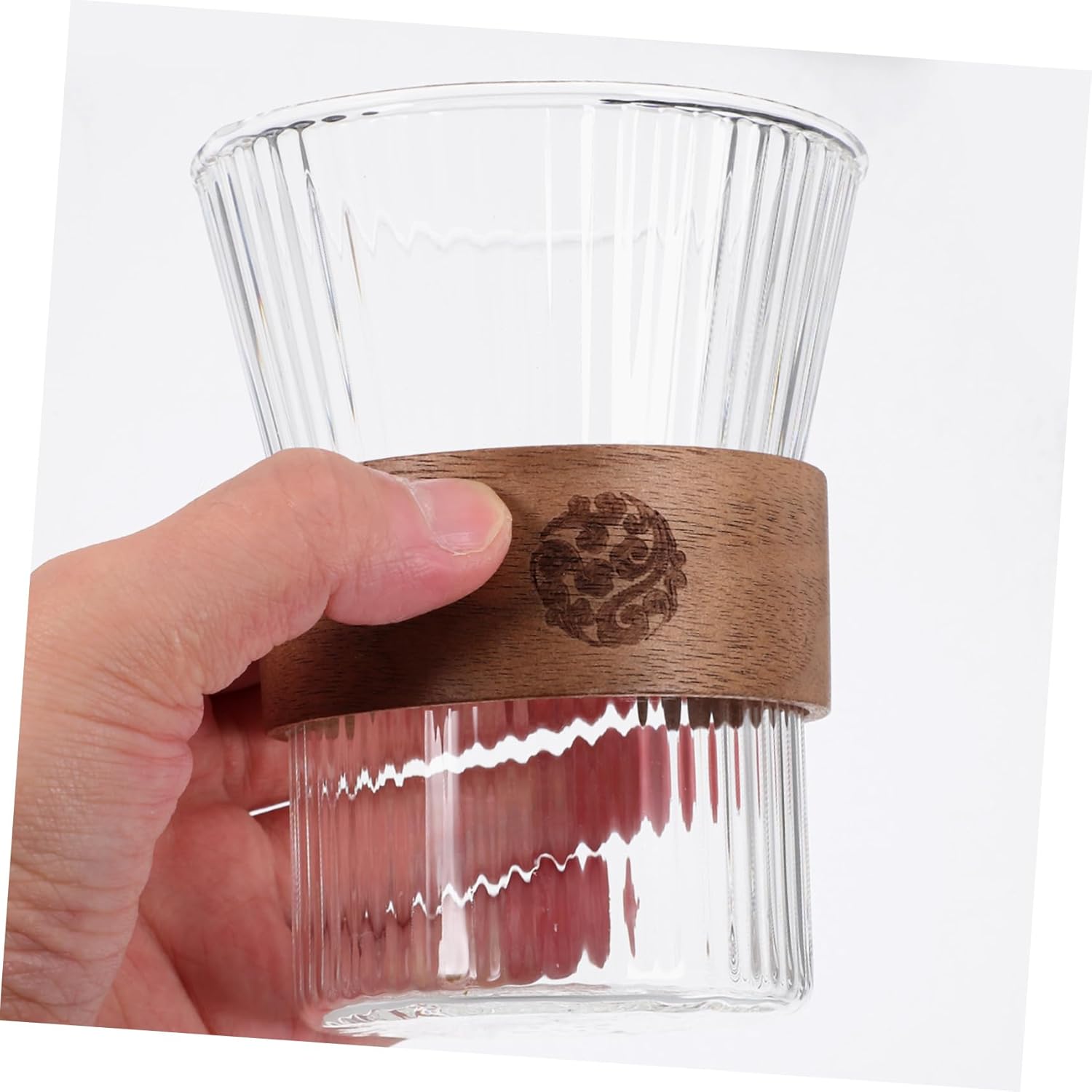 Healifty Glass Toothbrush Glasses - Modern Ergonomic Design for Rinse Drink