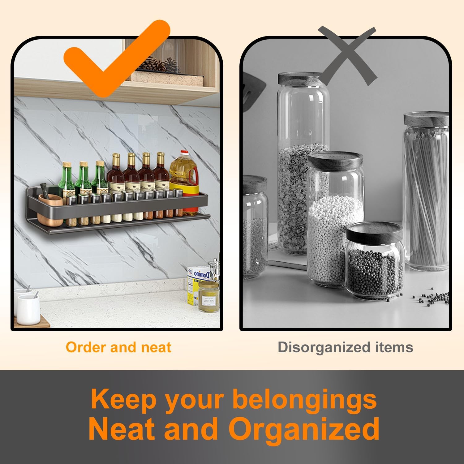 Sturdy Wall-Mounted Shower Caddy for Bathroom Storage