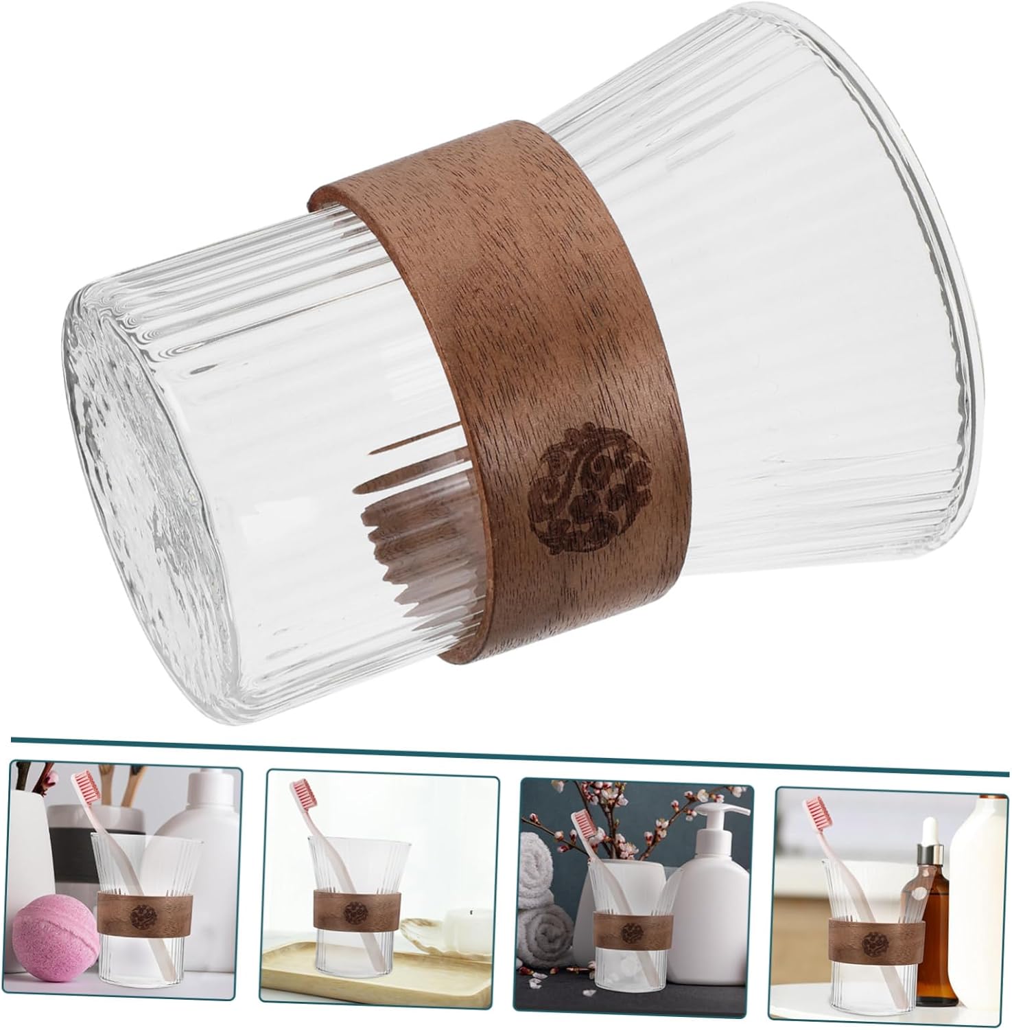 Cabilock Glass Toothbrush Cup for Oral Care and Mobility