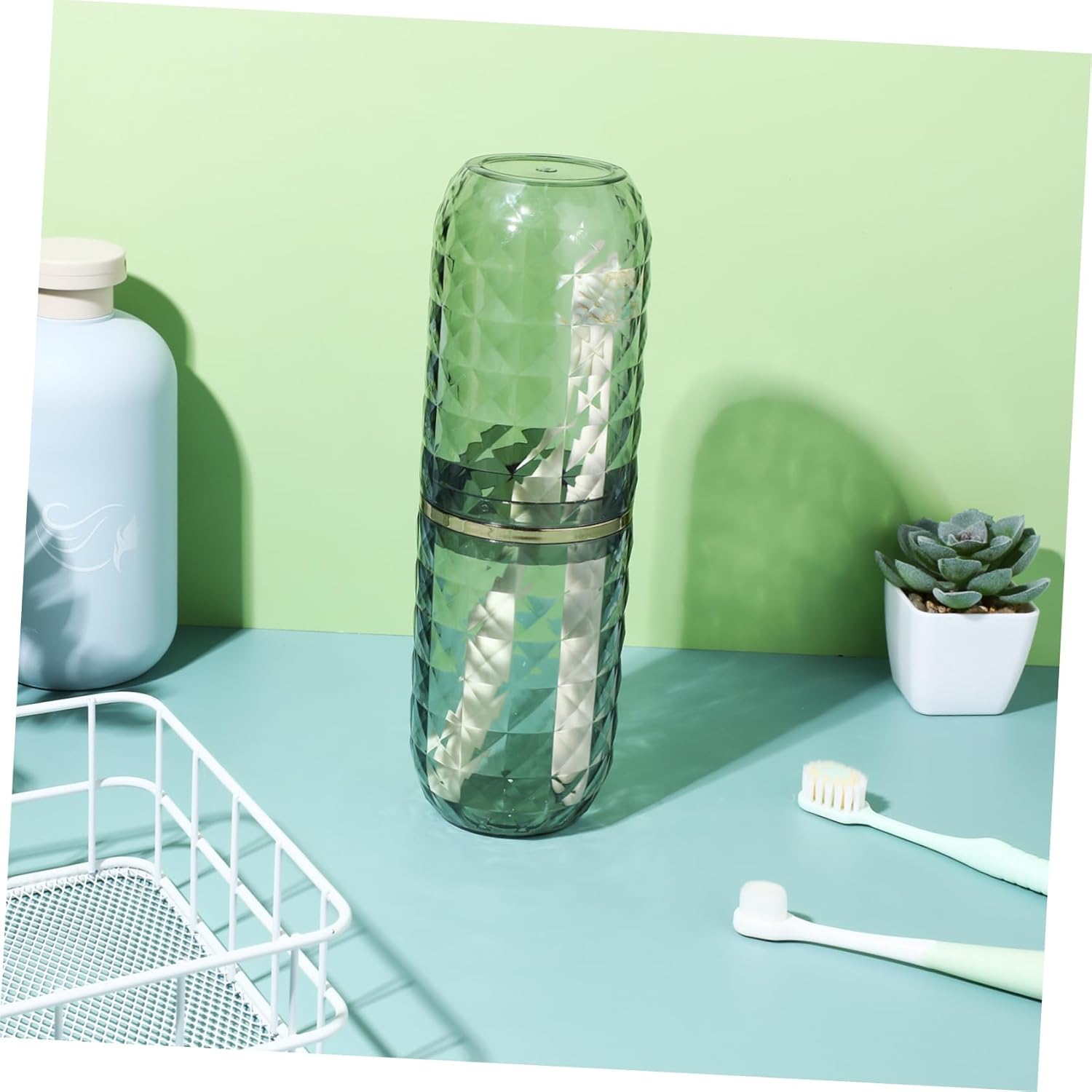 Stylish Travel Case for Toothbrush Toothpaste