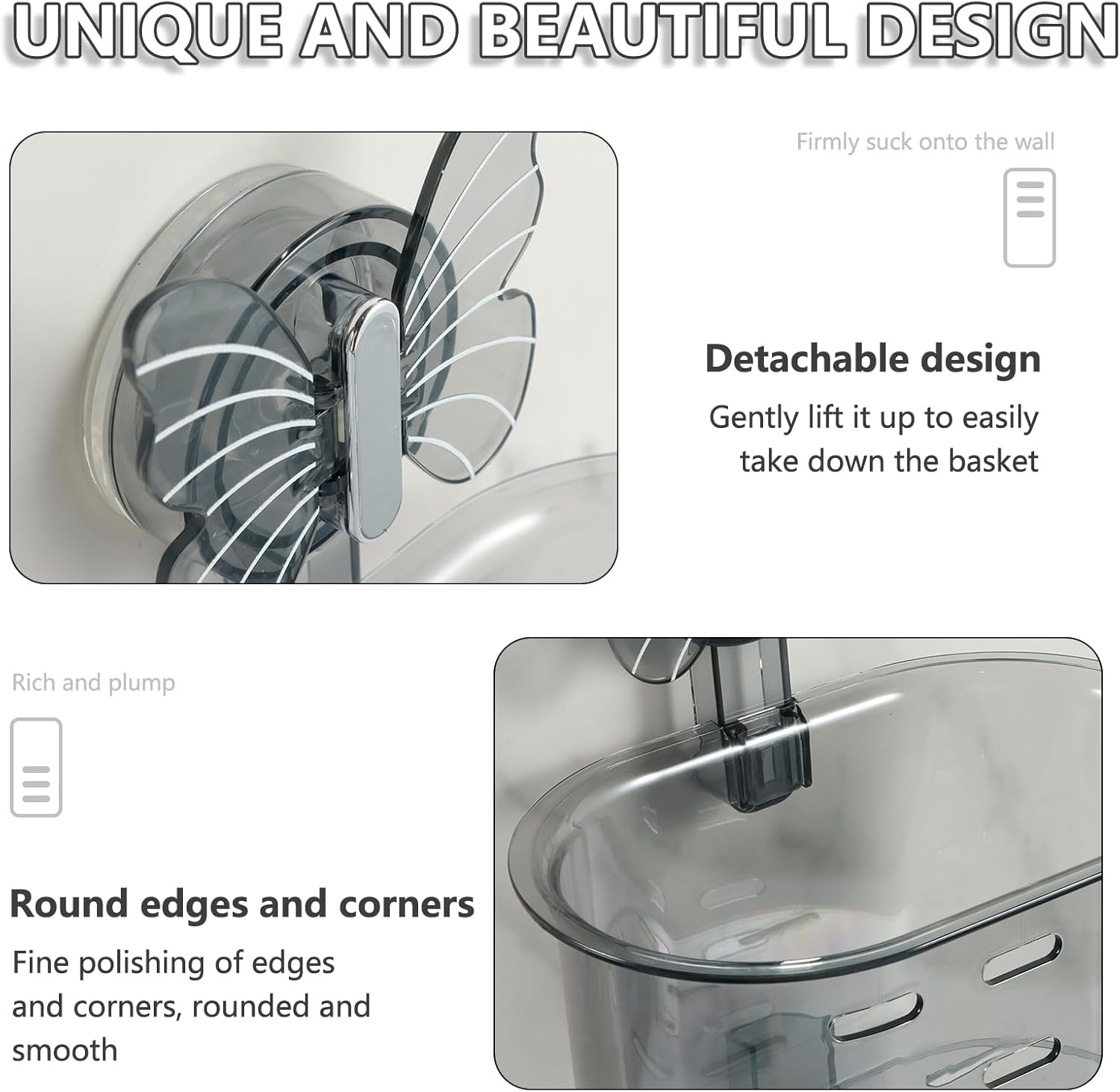Suction Toothbrush Holder QENWKXZ - Drill-Free Space-Saving Easy to Mount