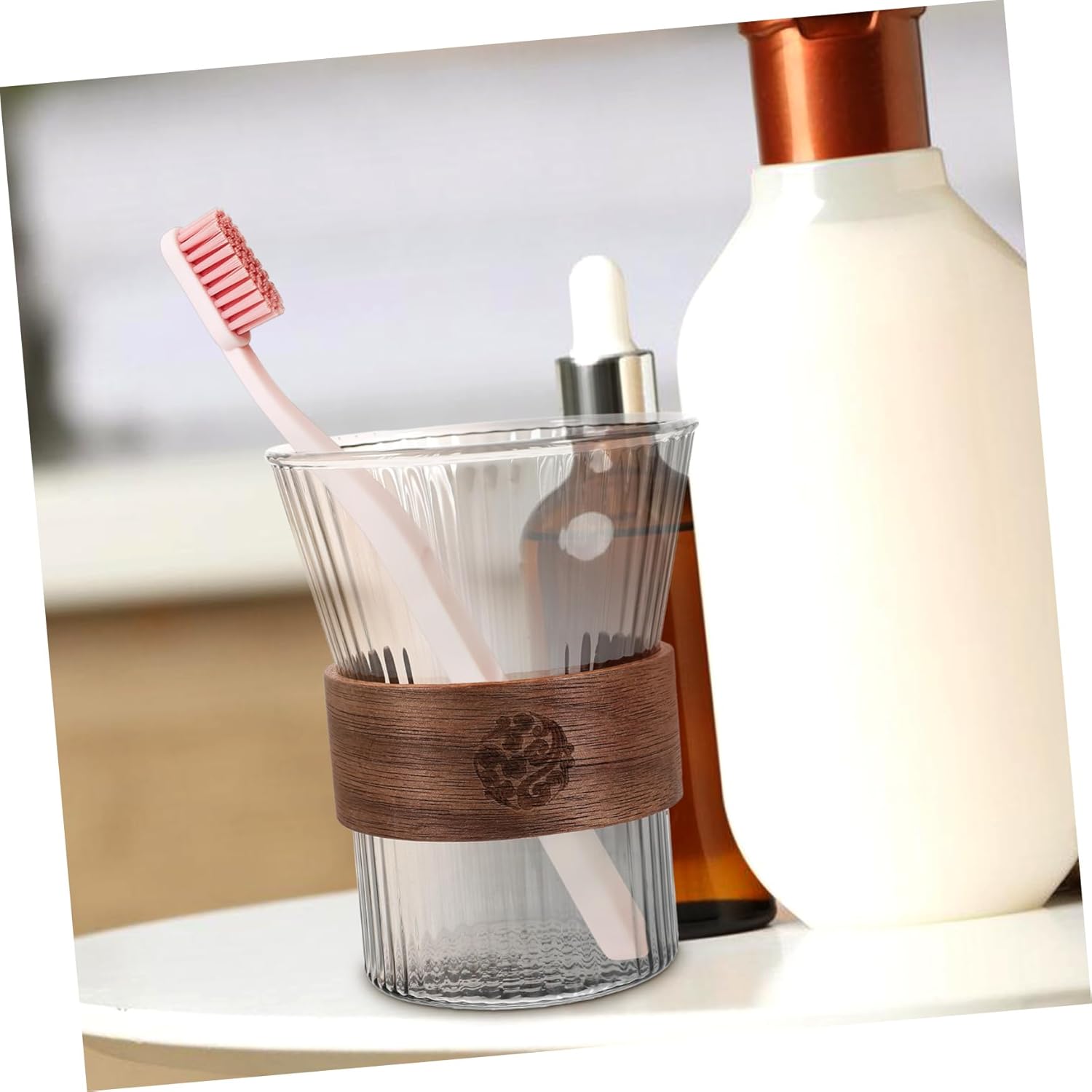 Luxury Glass Toothbrush Holder