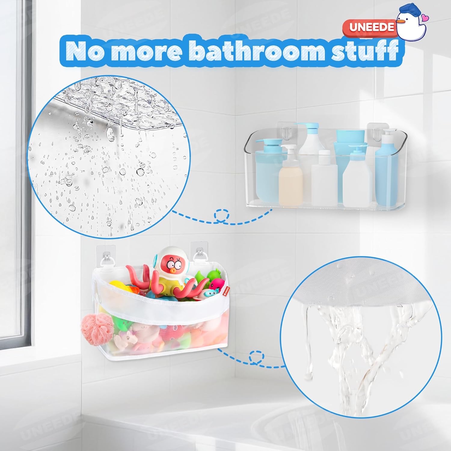 Double-Action Bath Organizer Set