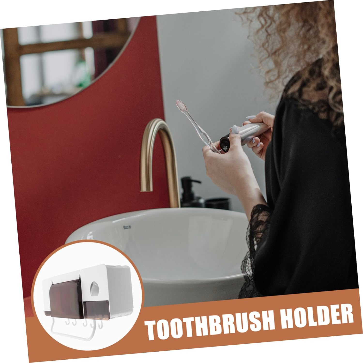 Sturdy Wall-Mounted Toothbrush Organizer for Boys and Girls