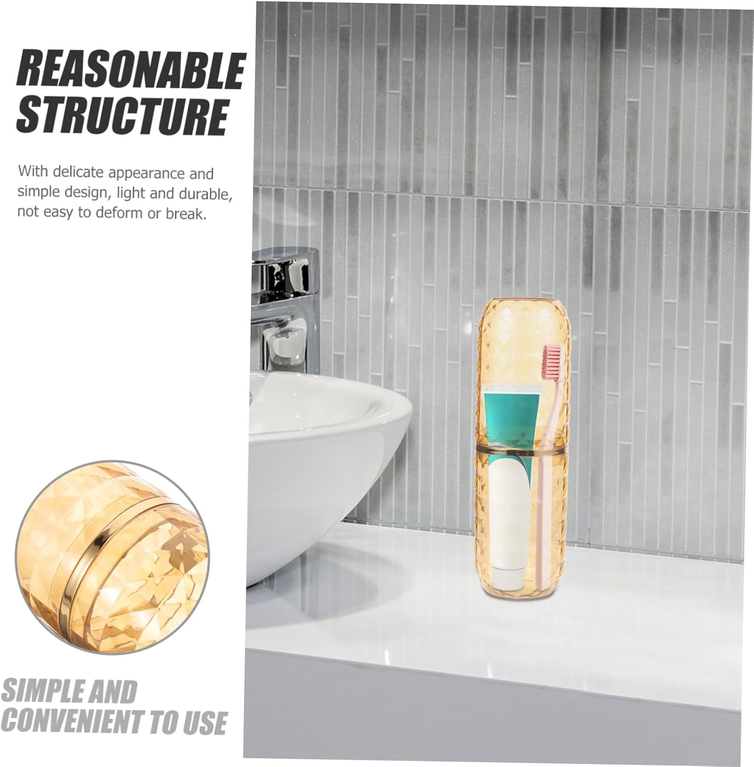 Portable Toothbrush Holder Case for Travel and Camping