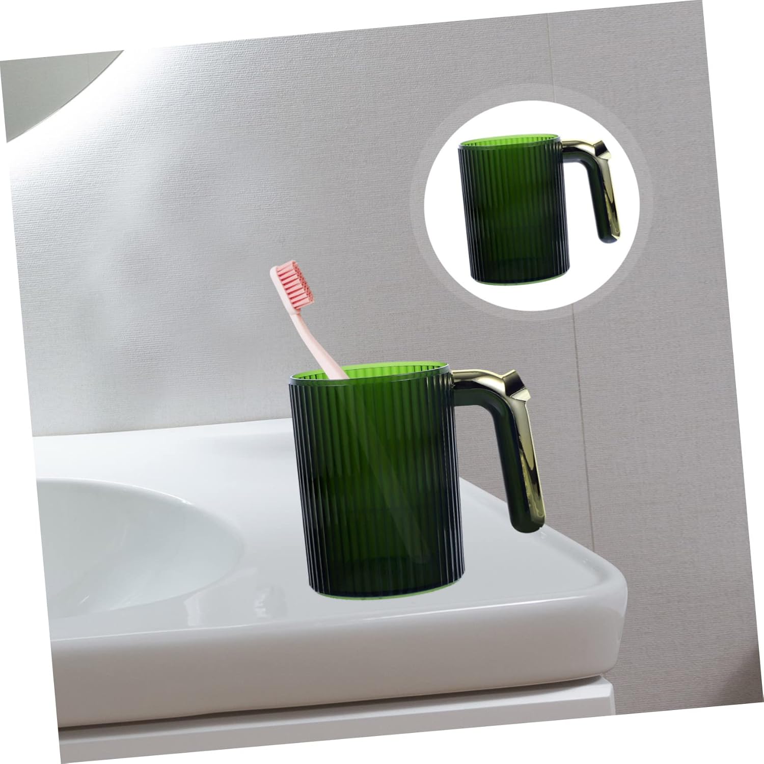 PRETYZOOM Versatile Toothbrush Cup Holder for Bathroom and Travel