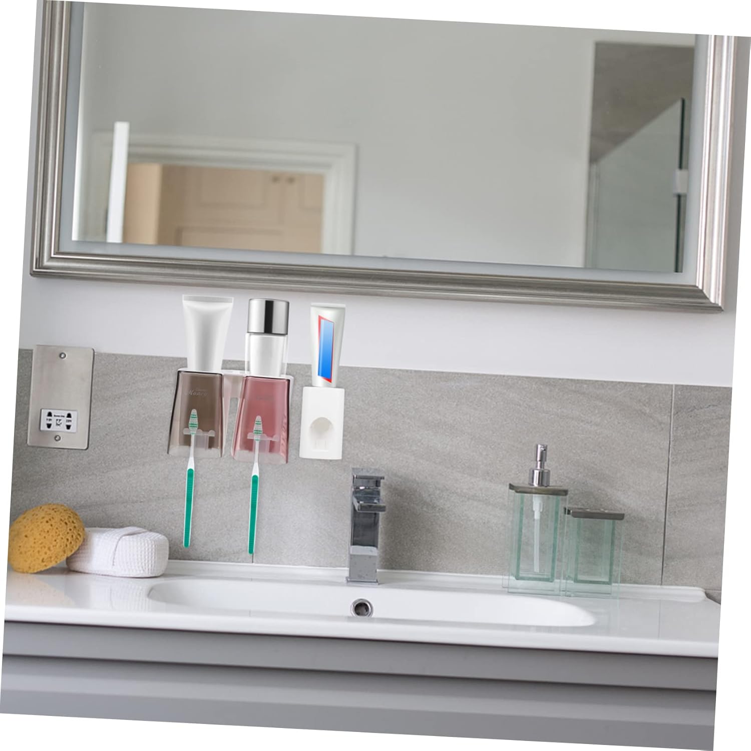 Durable Toothbrush Toothpaste Holder