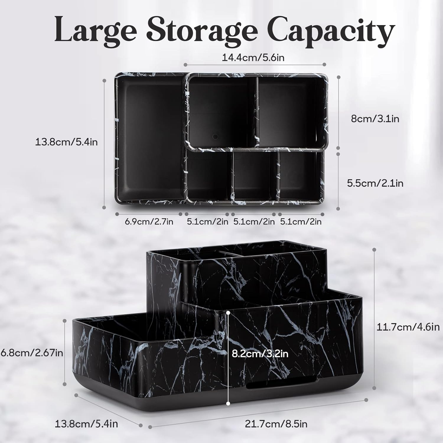 DoubleCare Schumer Anti-Slip Detachable Bathroom Organizer