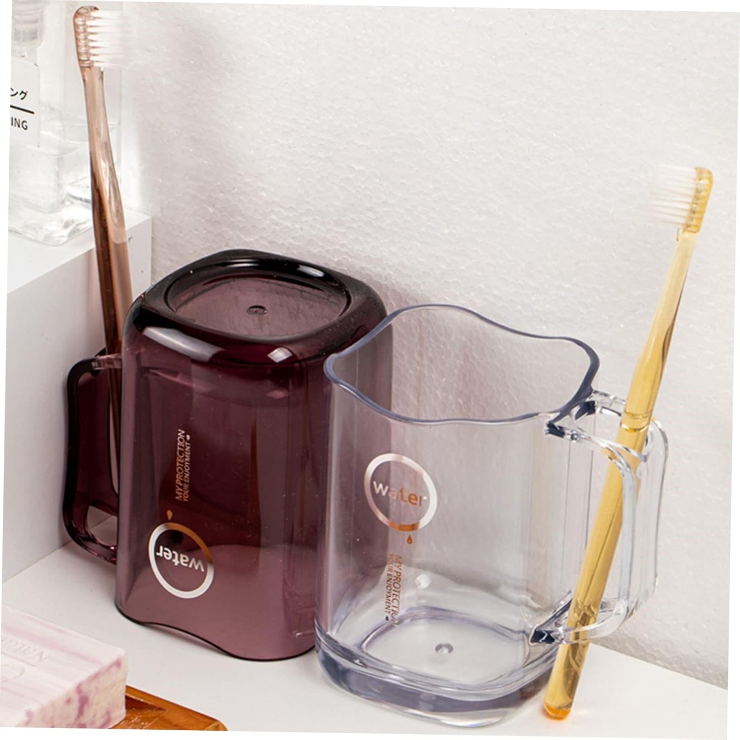 Stylish Plastic Toothbrush Holder for Home Travel