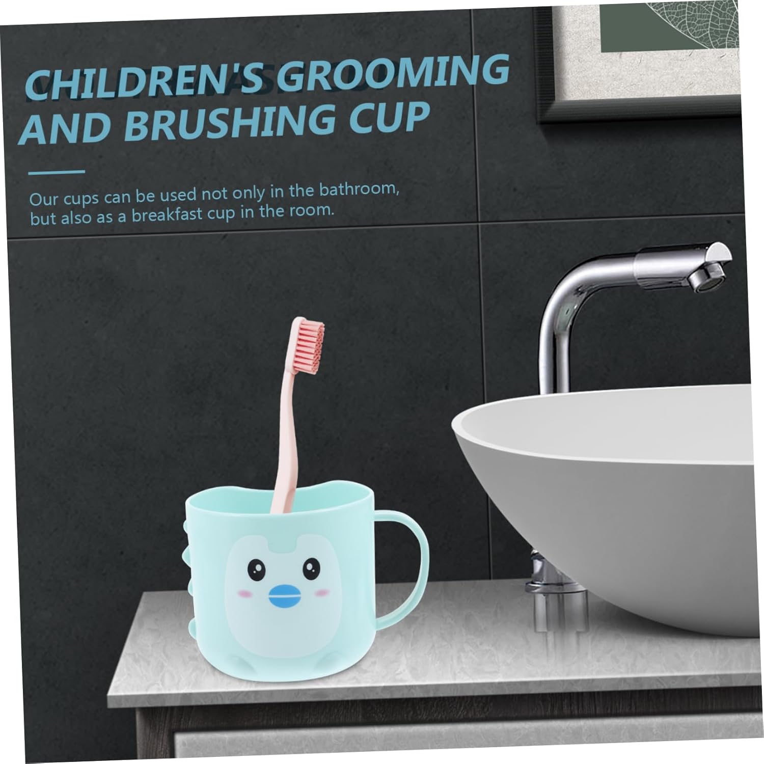 4-Piece Kids Toothbrush Gargle Cup Set