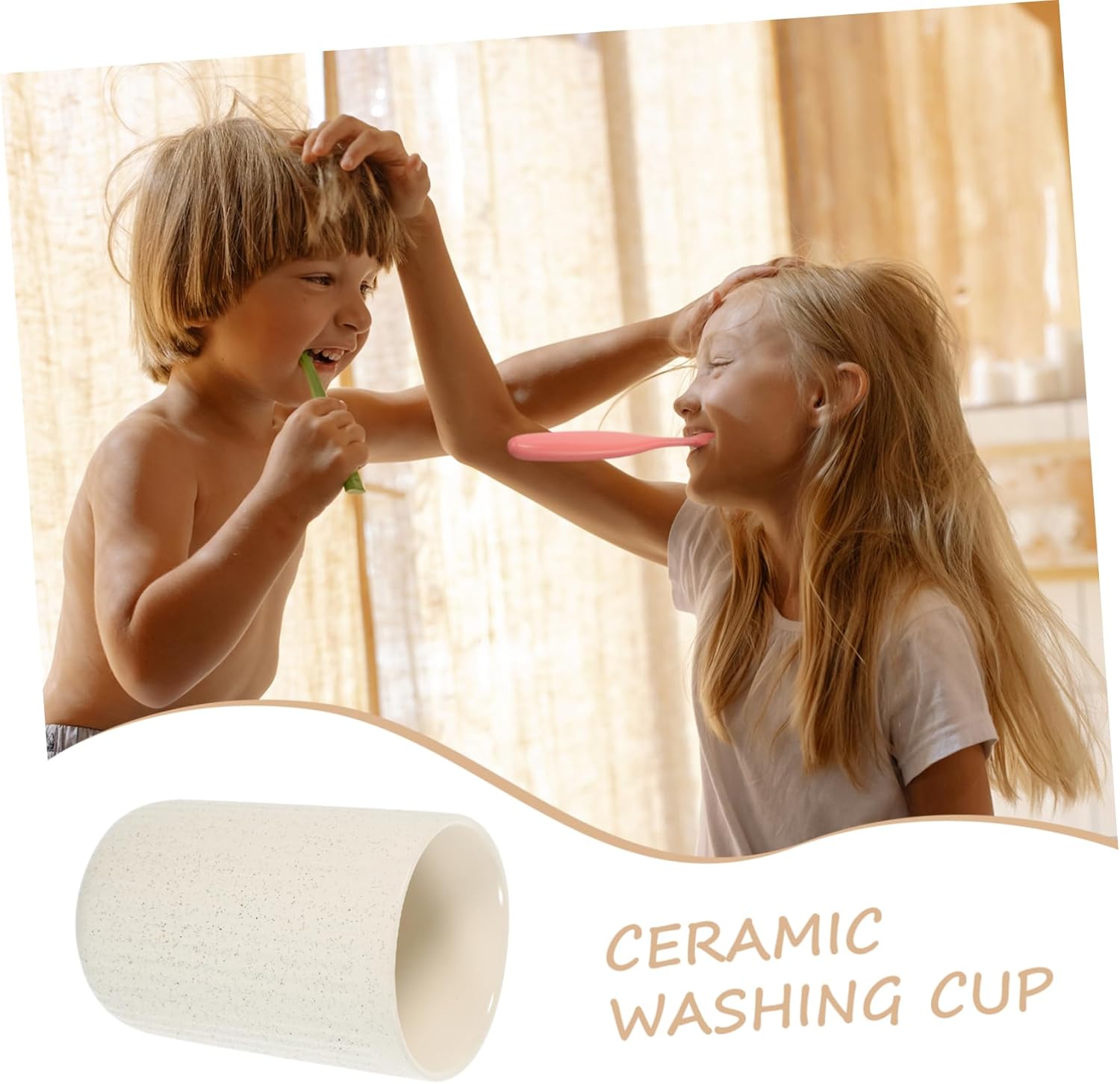 Retro Reusable Toothbrush Cup for Home Bath Storage