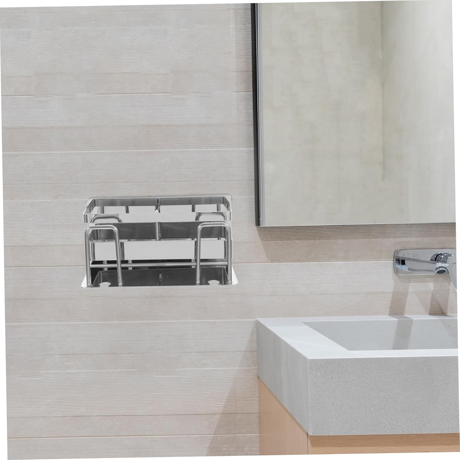 STOBAZA Stainless Steel Wall-Mounted Tooth Holder