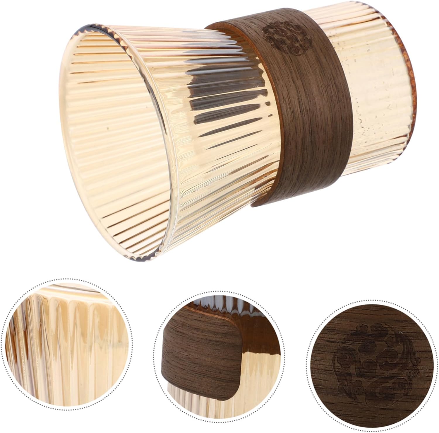 Vosarea Glass Toothbrush Cup with Ergonomic Design