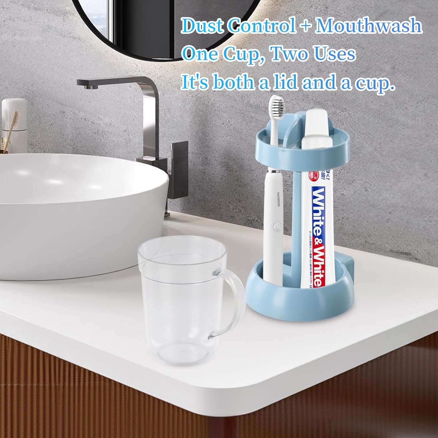 Perfectly keeps your toothbrush and mouthwash clean safe and dry