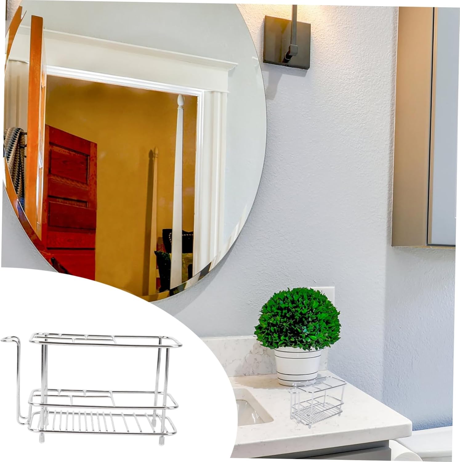 Zerodeko Wall-Mounted Toothbrush Cup Organizer