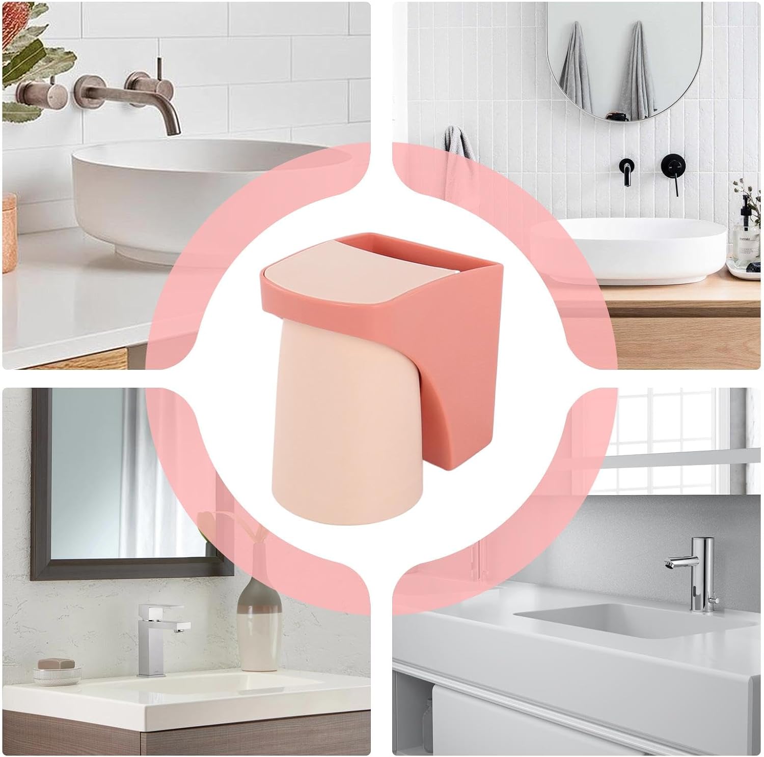 Stylish Magnetic Wall Toothbrush Holder with Waterproof Design