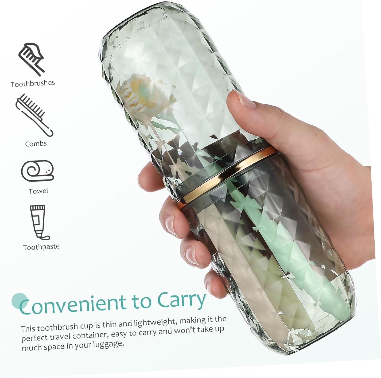 Niyangle Sturdy Travel Case for Toothbrush More
