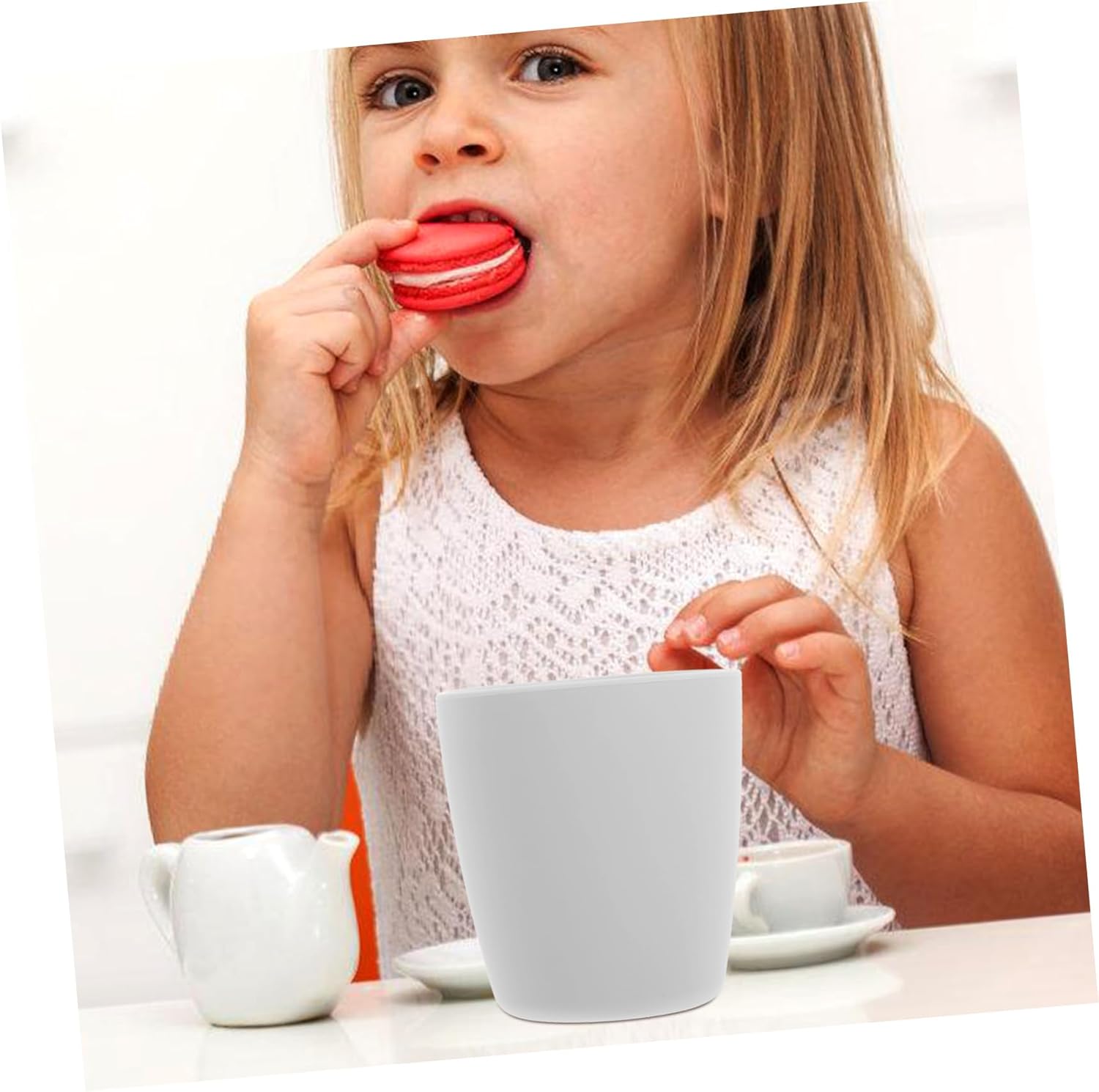 4-Piece SilicaNoesable Toothbrush Cup Set for Boys and Girls