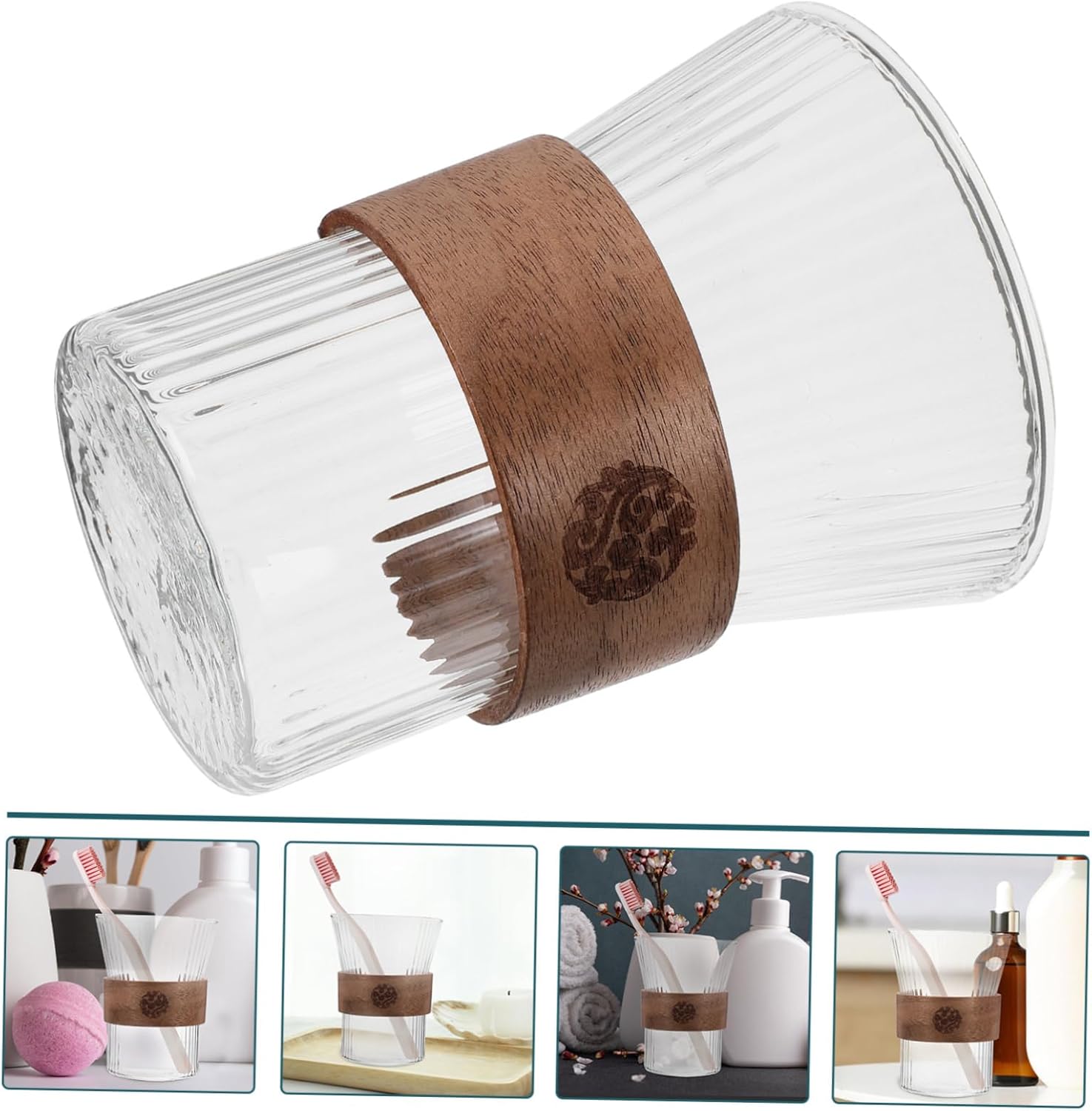Sophisticated Glass Toothbrush Cup for Comfort Style
