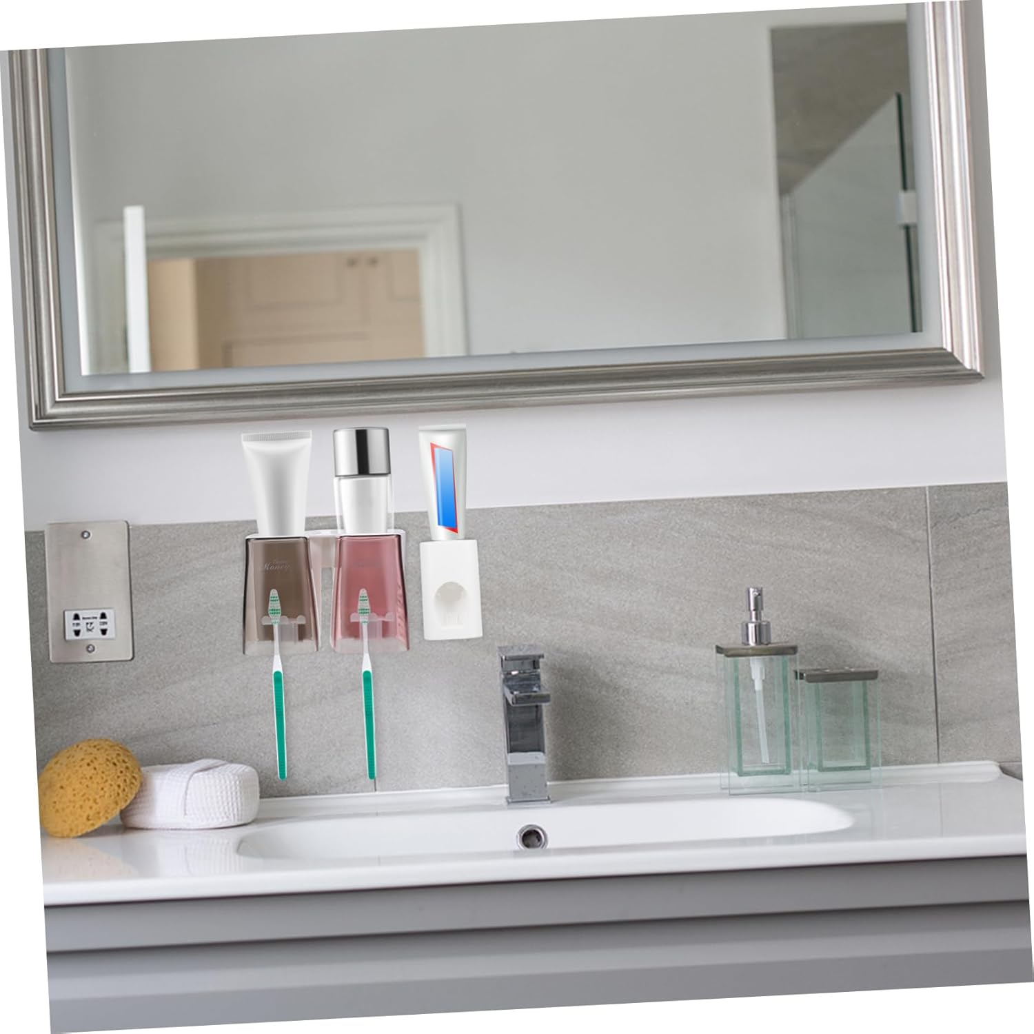 Holibanna Toothpaste and Toothbrush Storage Rack