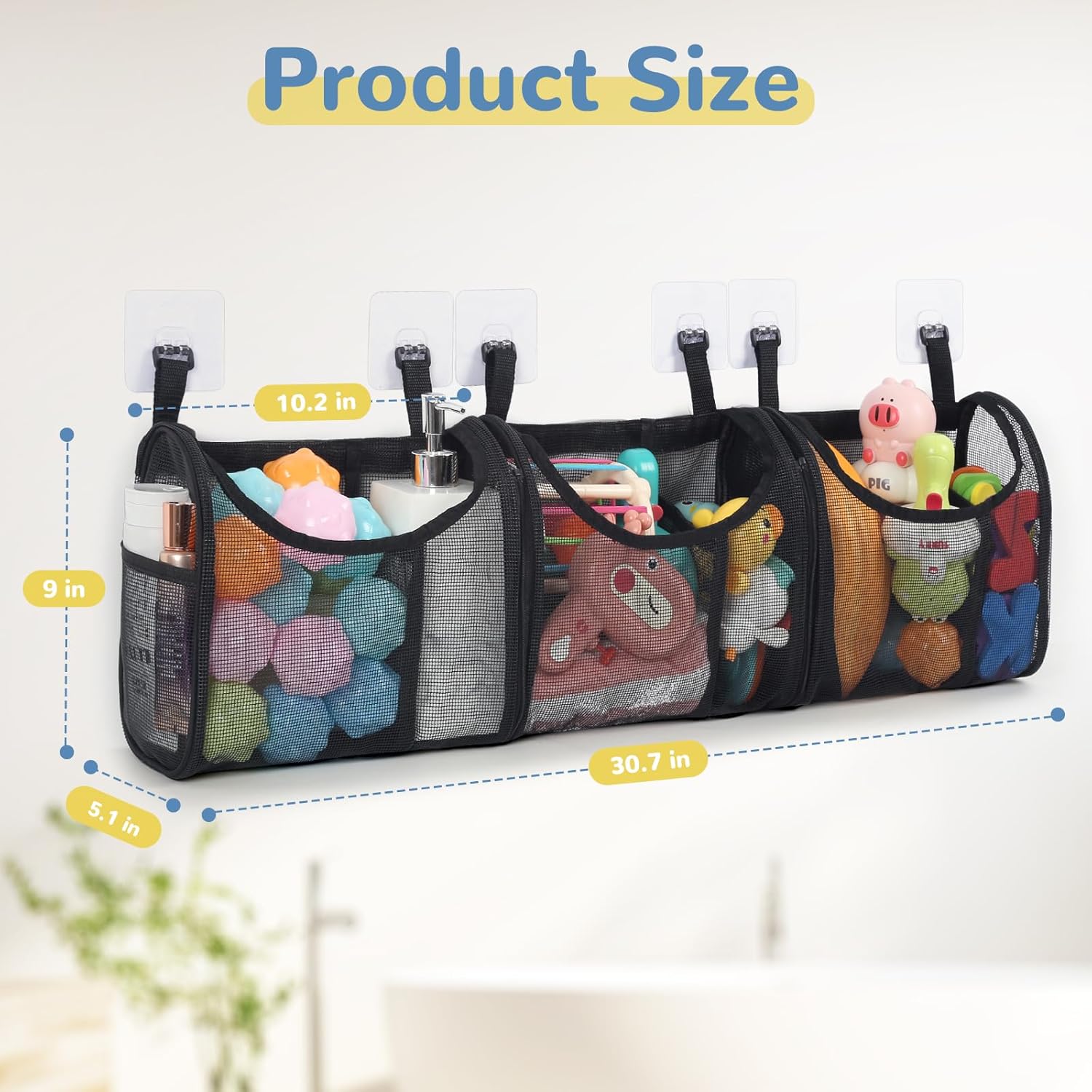 Durable Bath Toy Organizer Mesh Insert