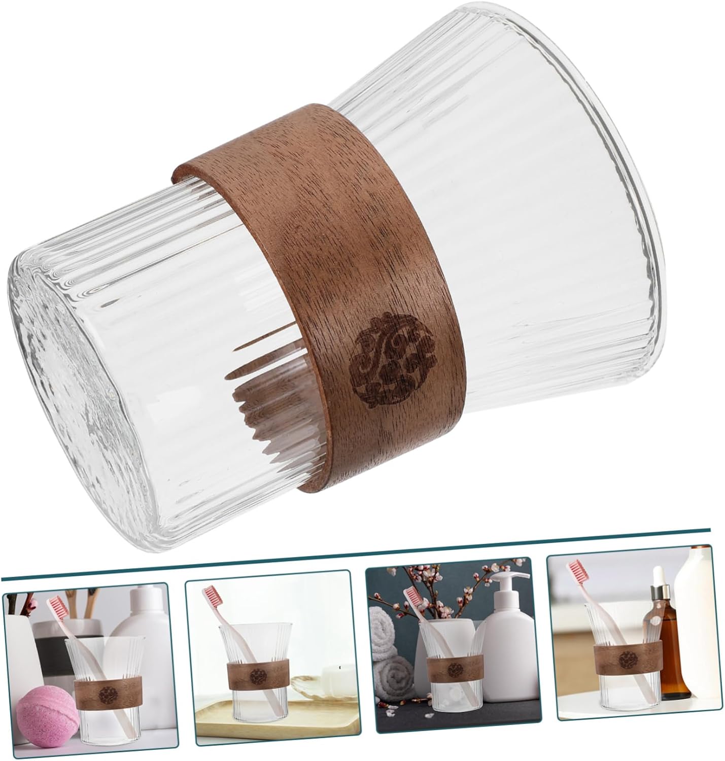 Cabilock Reusable Glass Toothbrush Cup