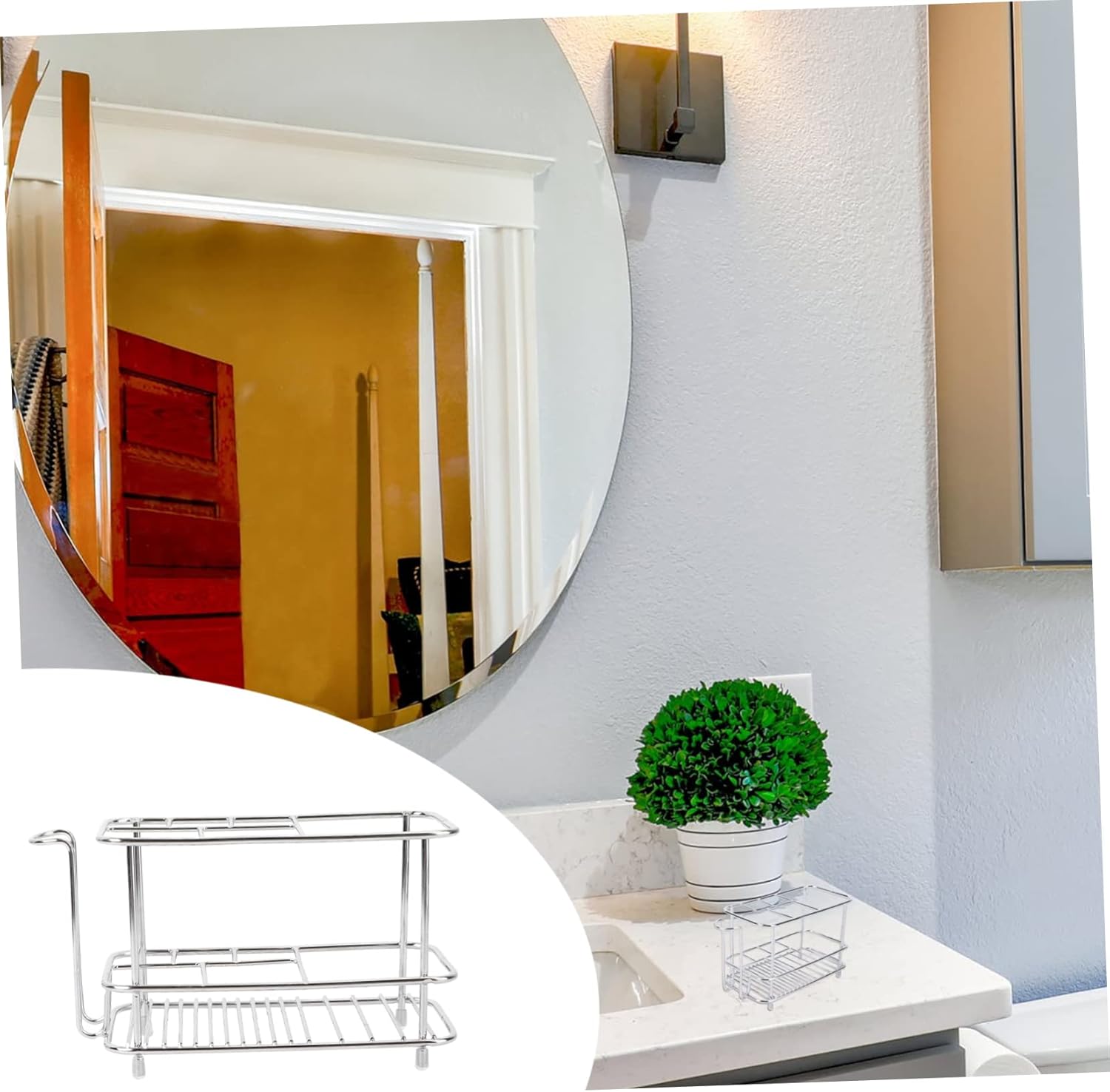 Stainless Steel Toothbrush Holder Shower Rack