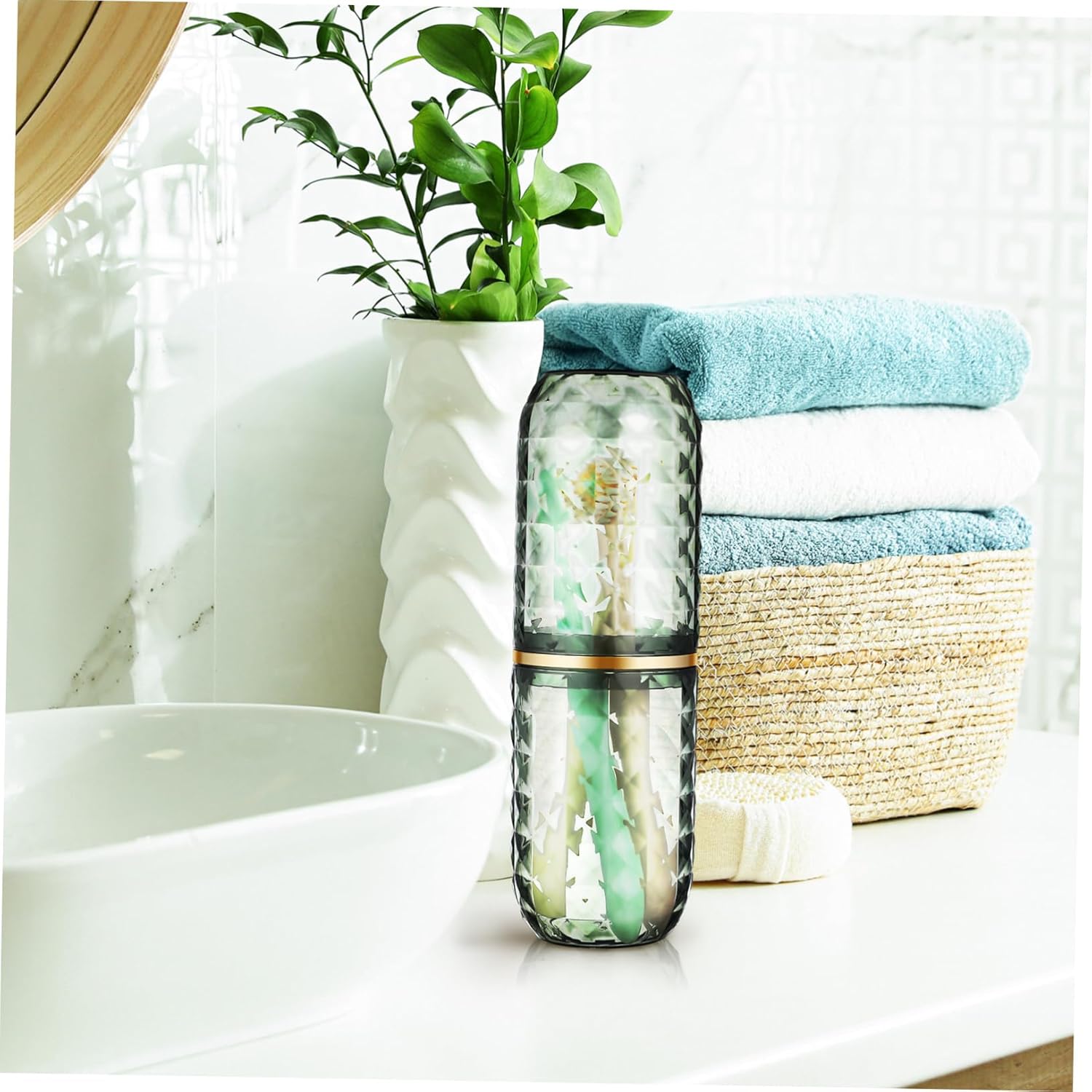 Travel Toothbrush Oral Care Essentials Holder Case
