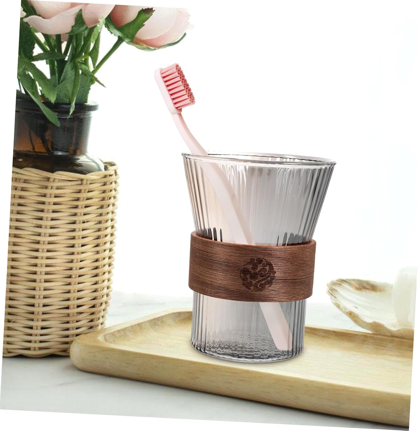 Luxury Glass Toothbrush Holder