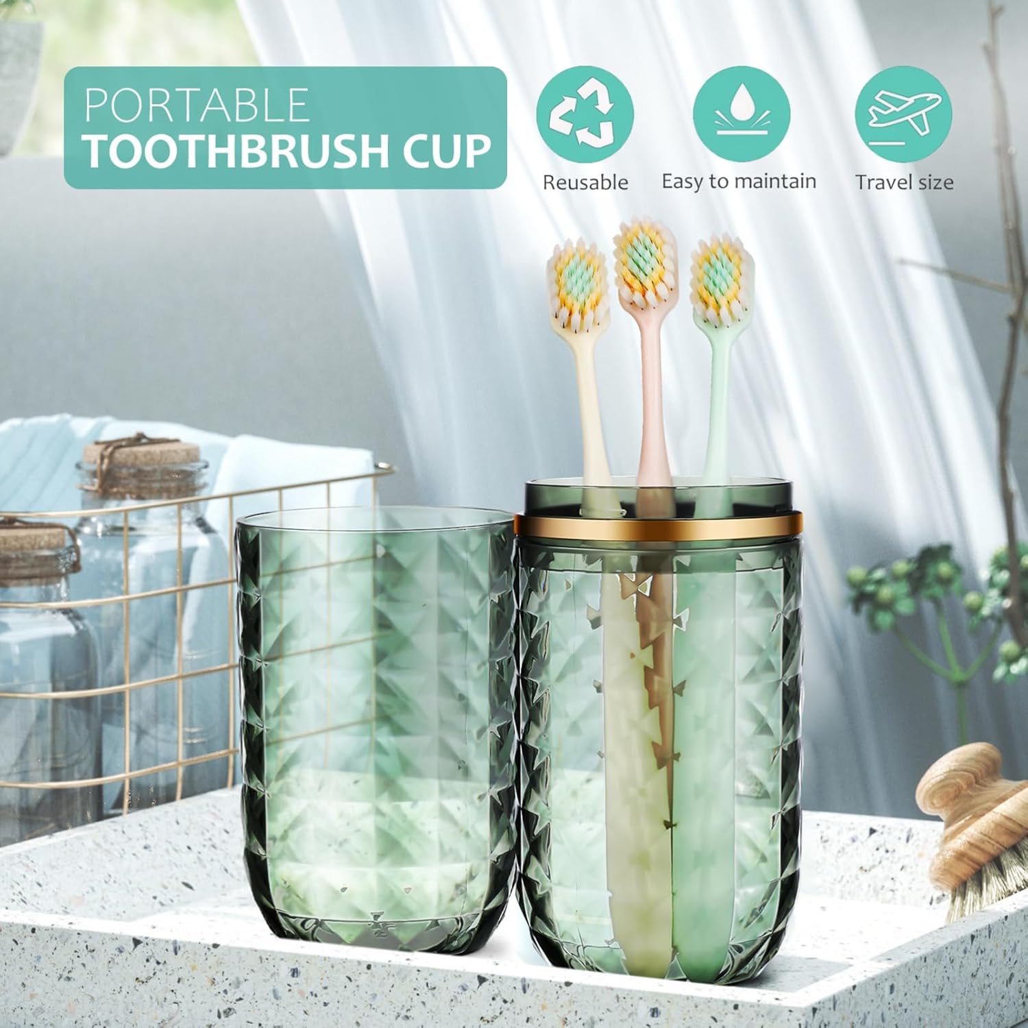 NOLITOY Travel Toothbrush Holder