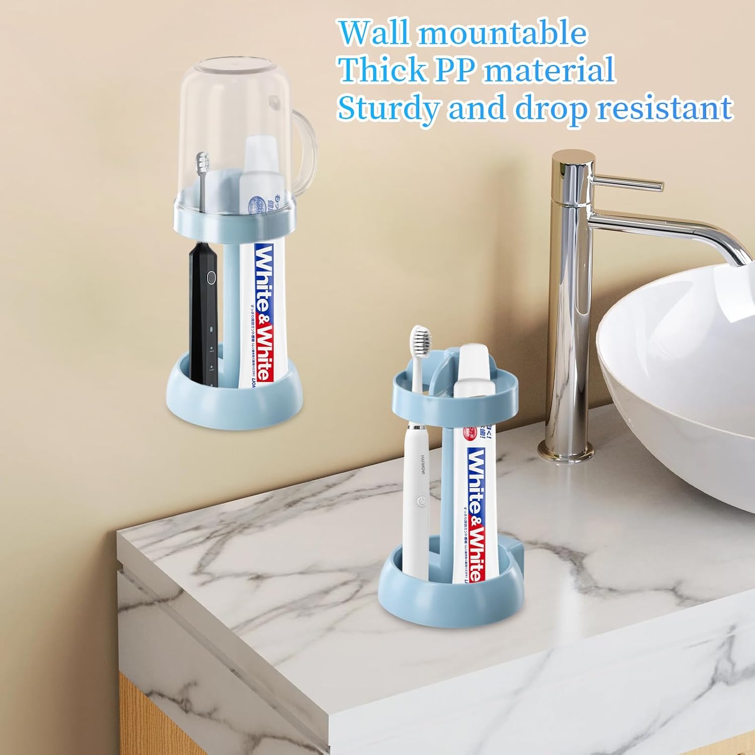 Perfectly keeps your toothbrush and mouthwash clean safe and dry