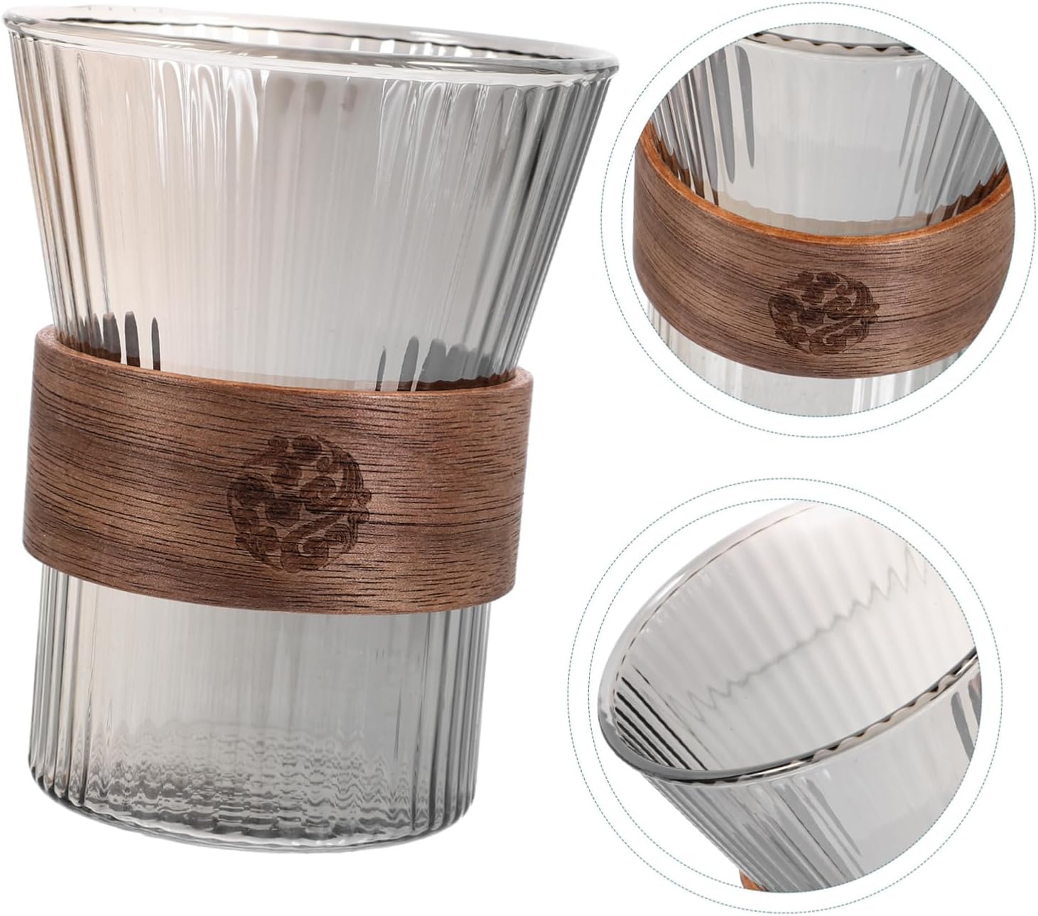Stylish Reusable Glass Toothbrush Cup Set for the Bathroom