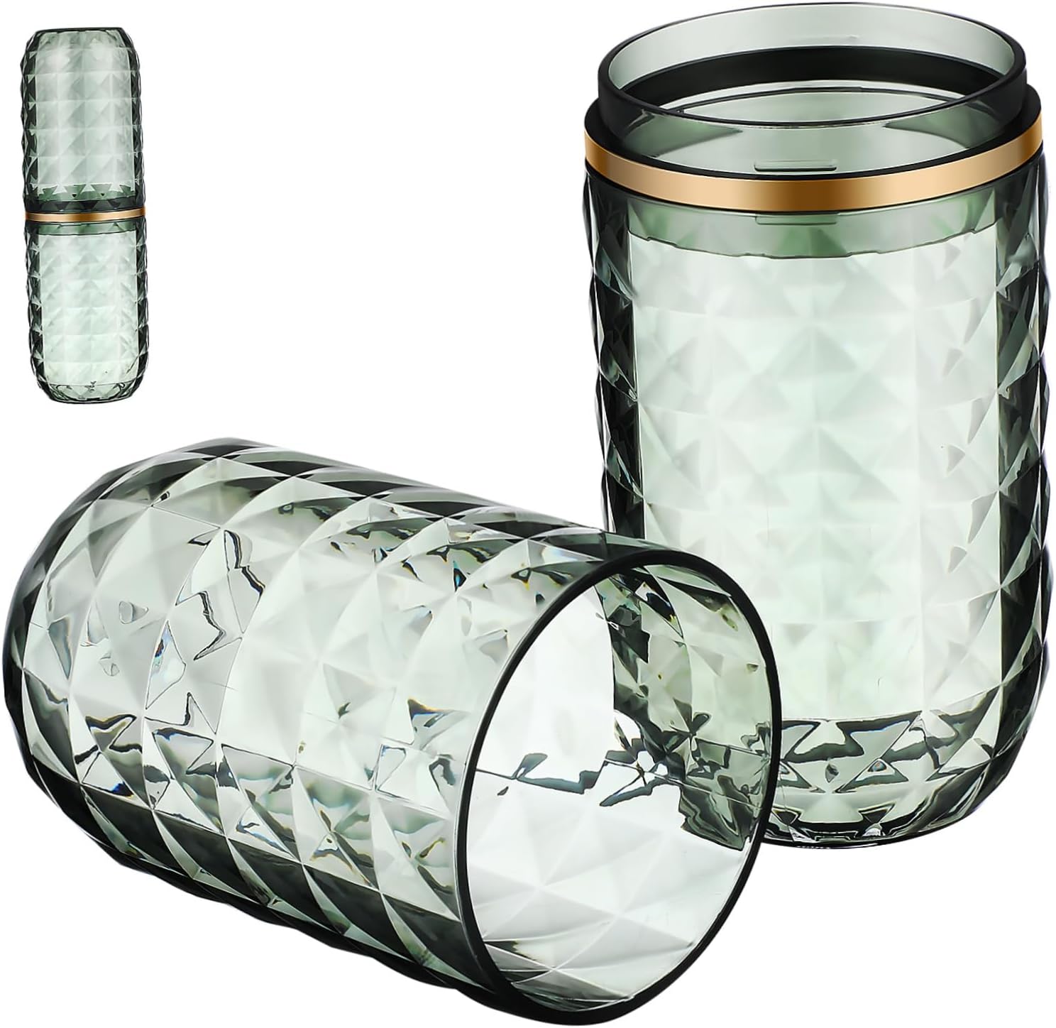 Travel Toothbrush and Mouthwash Holder Portable Case