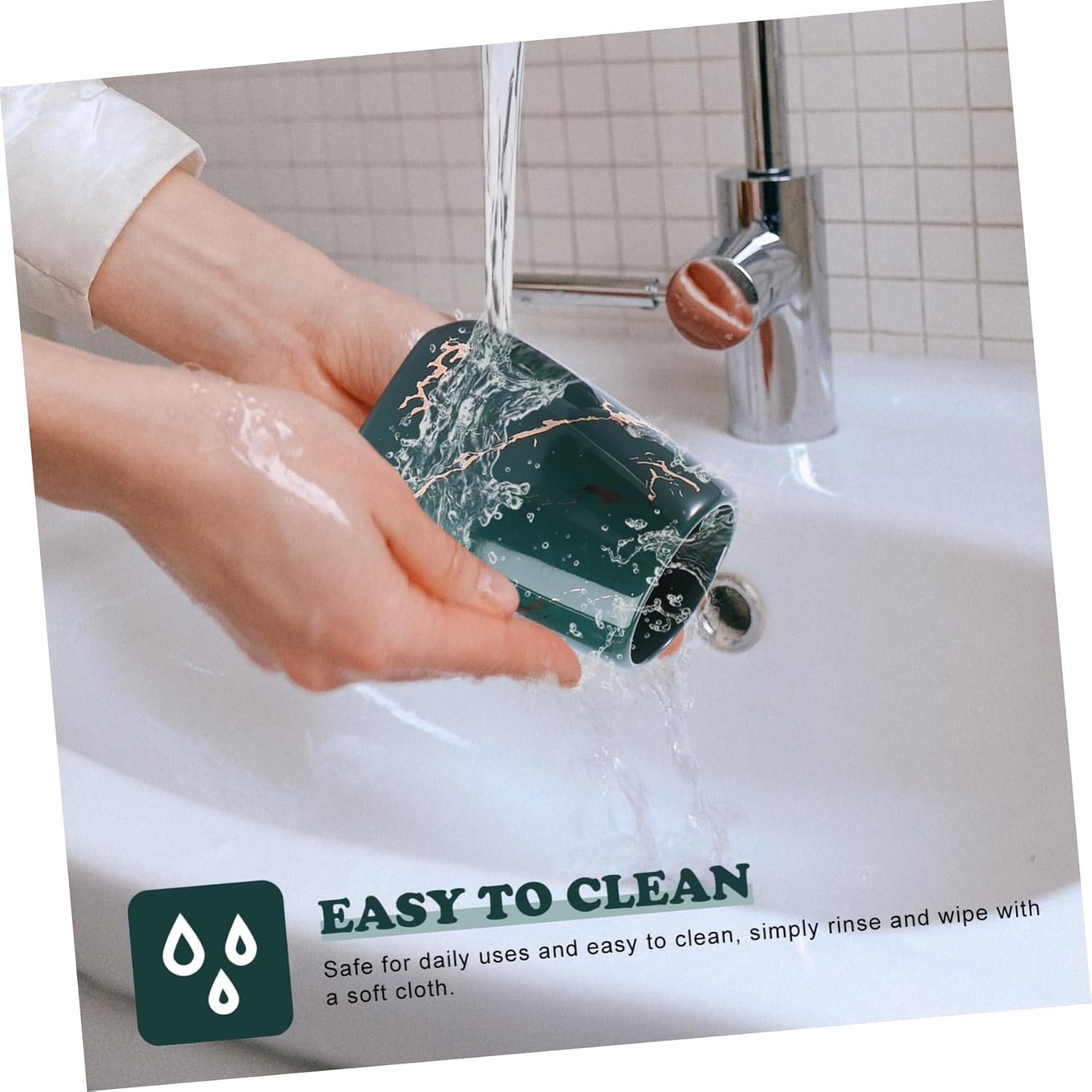 Elegant Marble Toothbrush Holder for the Bathroom