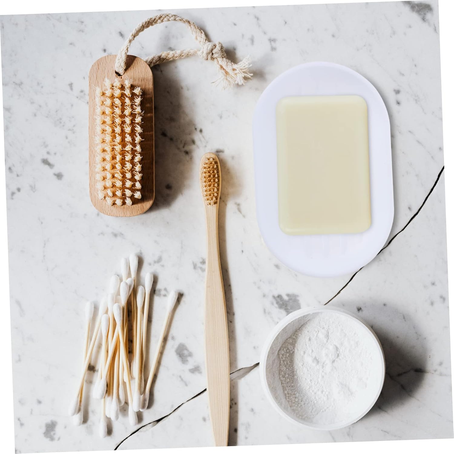 Space-Saving plastic housing for bathroom use