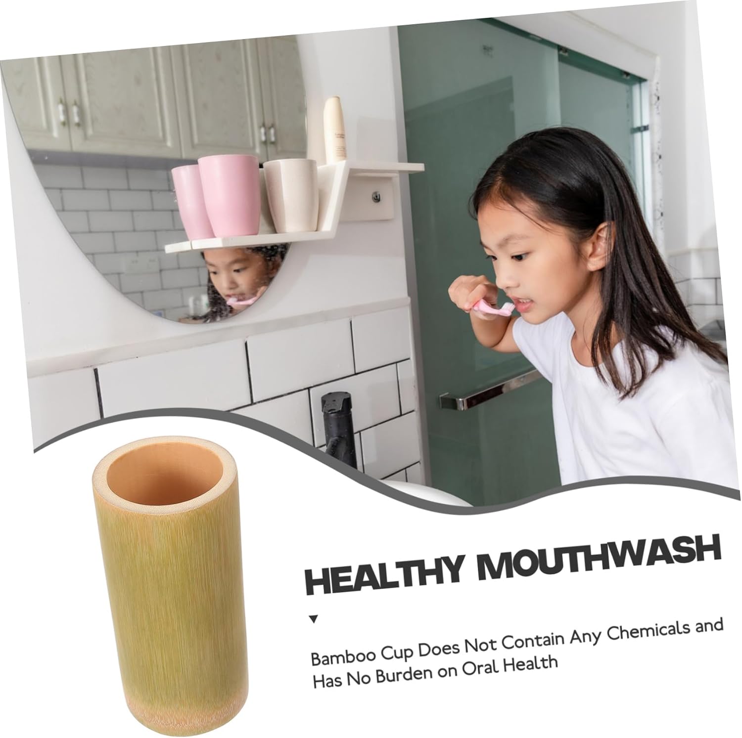 Stylish Reusable Toothbrush Cup for Oral Care