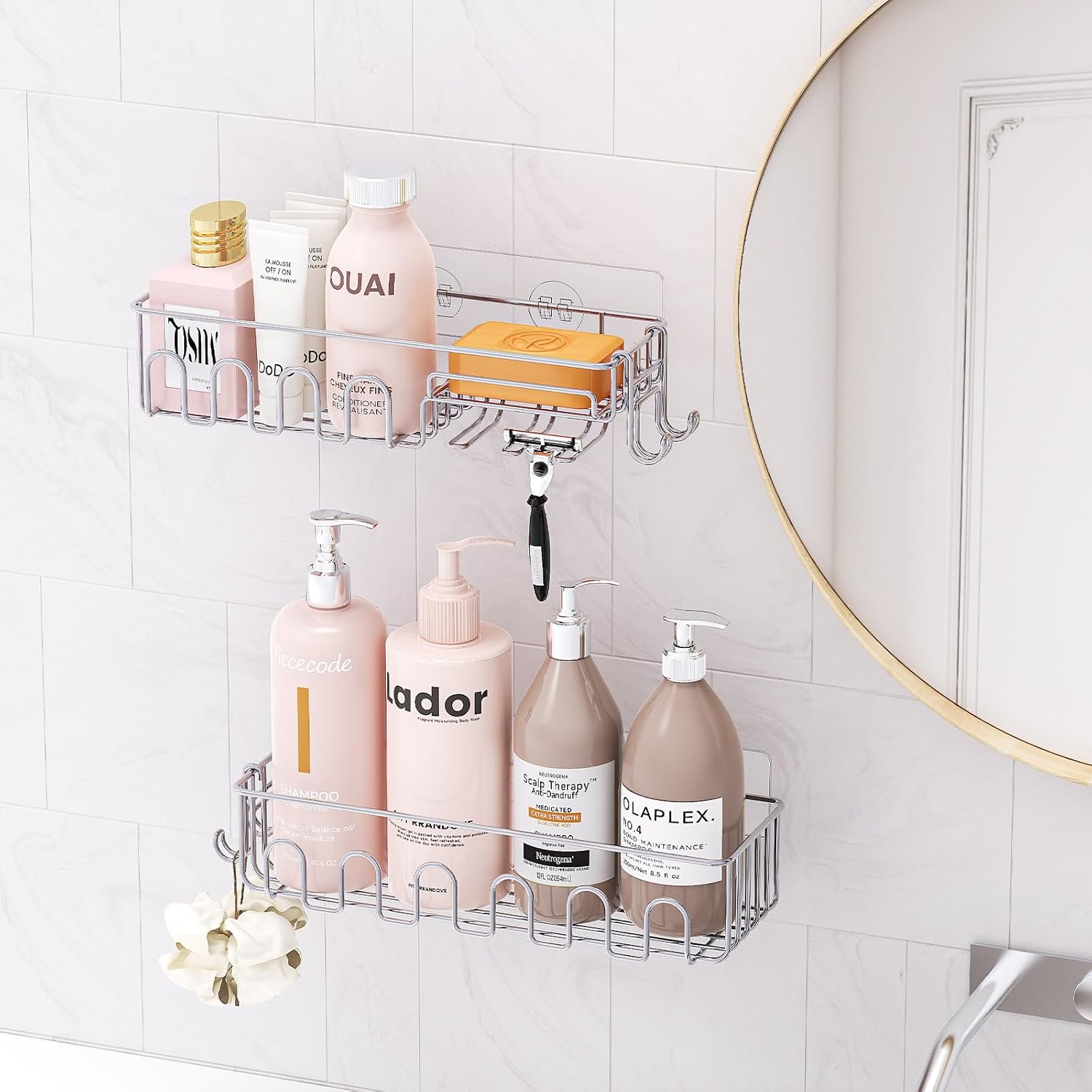 Rustproof Adhesive Caddy 4-Pack