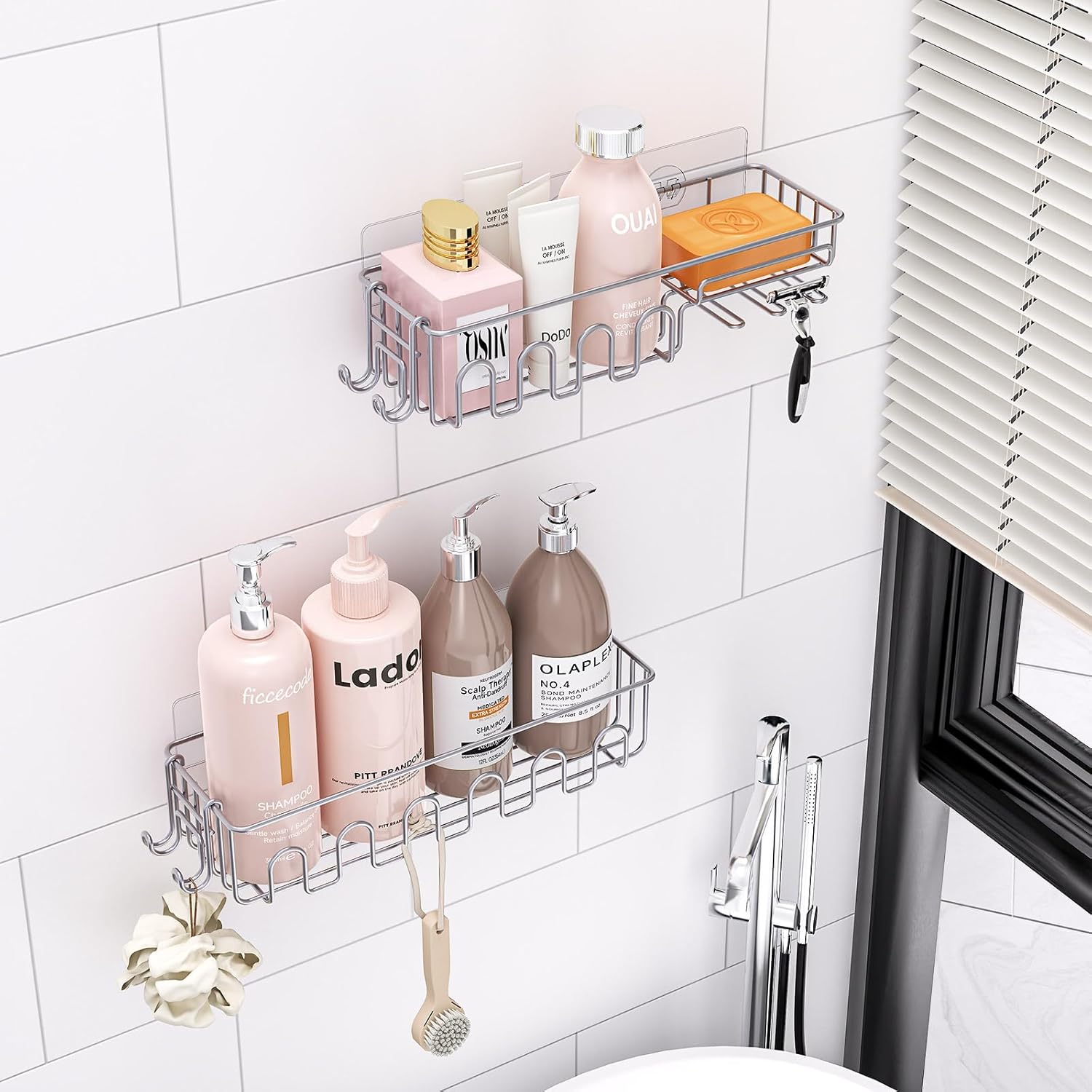 Rustproof Adhesive Caddy 4-Pack