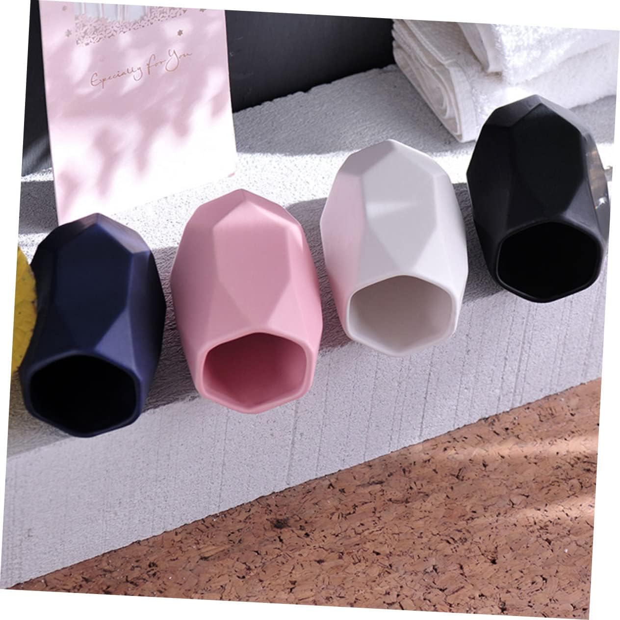 PRETYZOOM Couples Toothbrush Cup Ceramic Mug