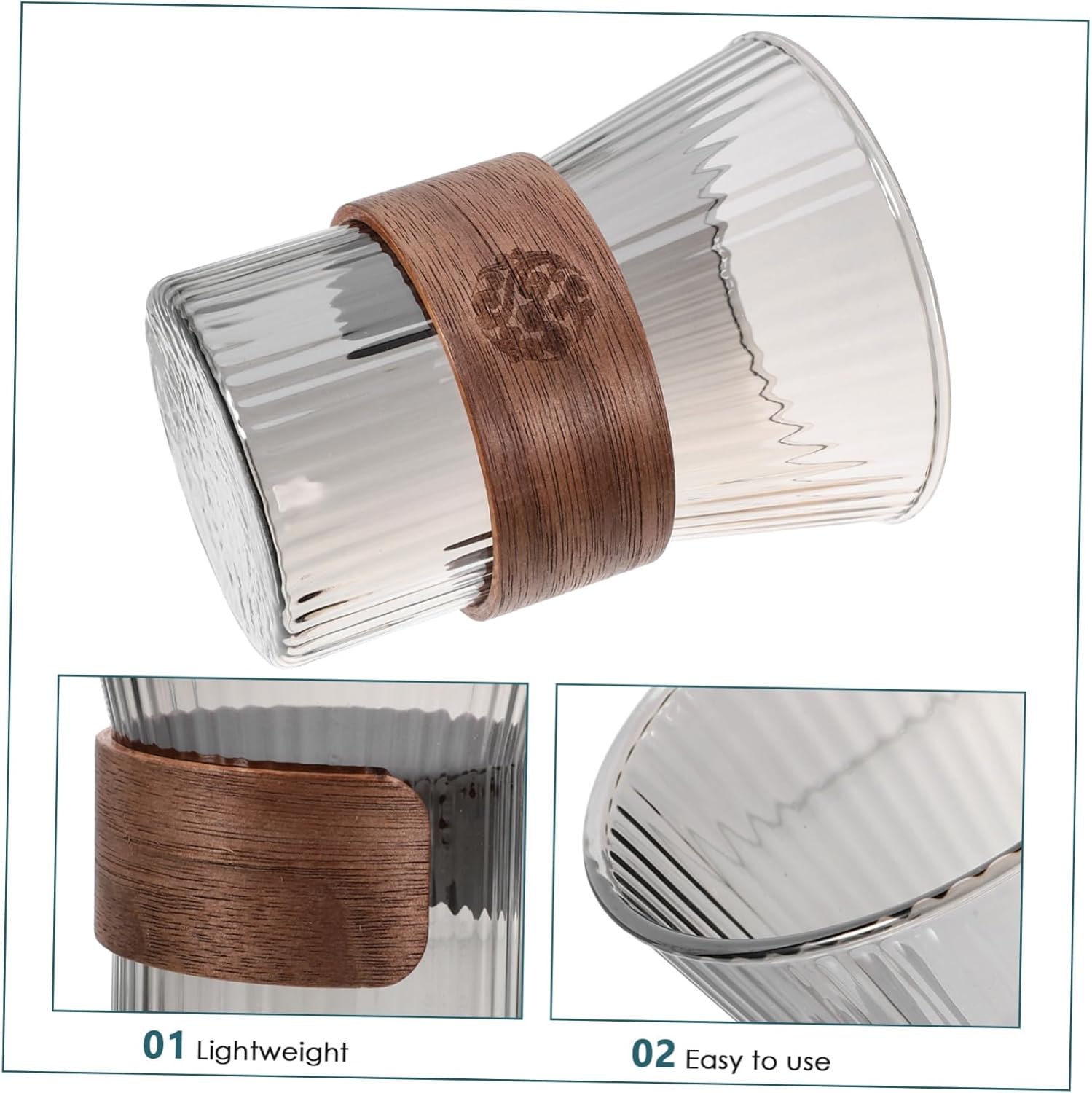 Stylish Reusable Glass Toothbrush Cup Set for the Bathroom