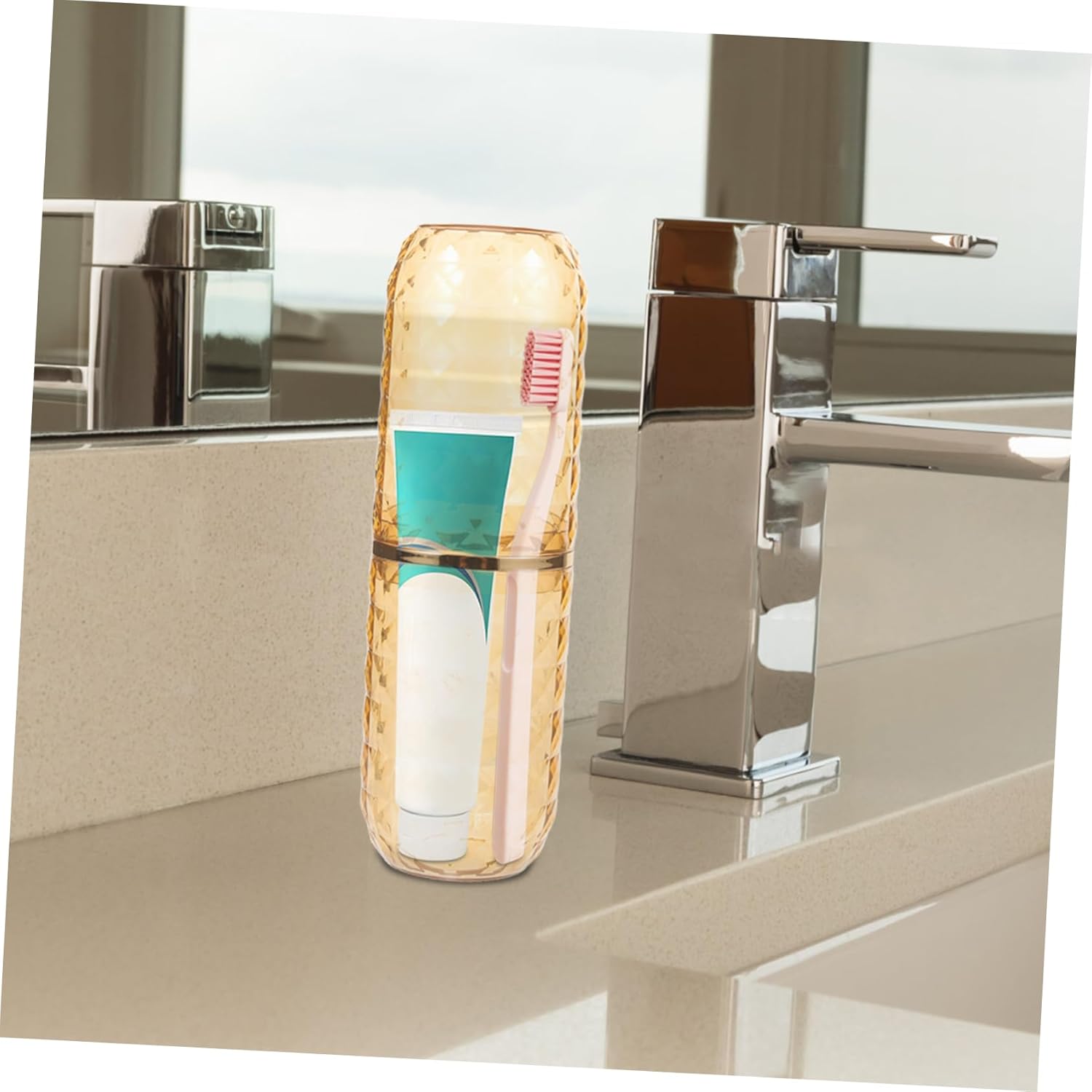 Toothbrush Holder Multi-Functional Design